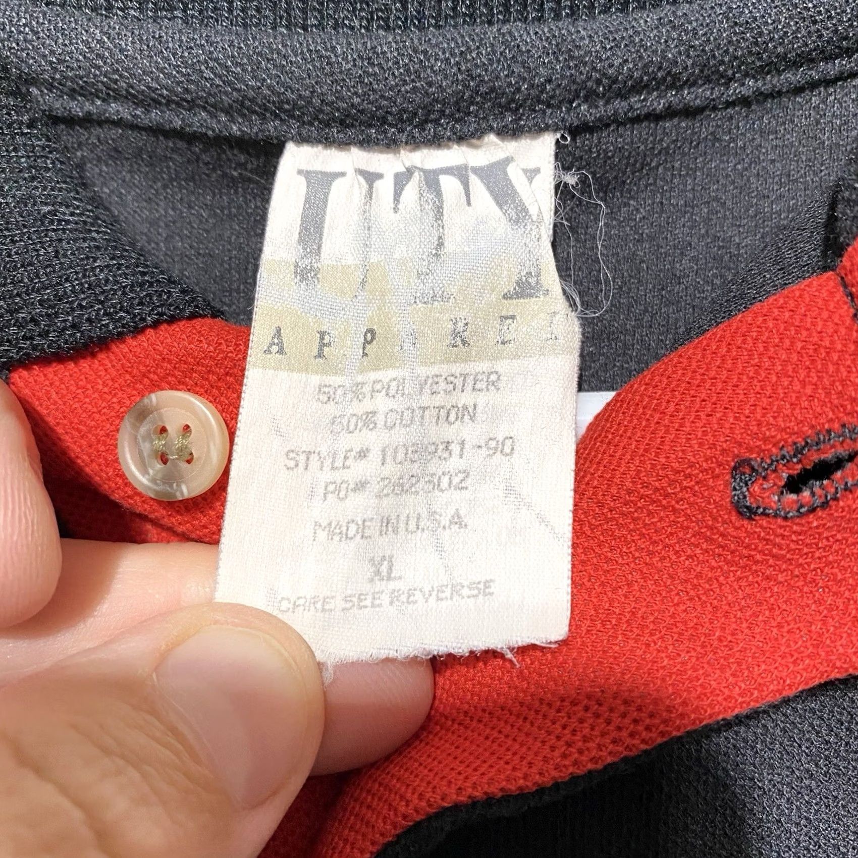 GAS VINTAGE Polo Golf Shirt XL Black Embroidered Golf Marathon Oil Gas Station Uty Apparel Polo Shirt Men XL Embroidered Size US XL / EU 56 / 4 - 6 Thumbnail