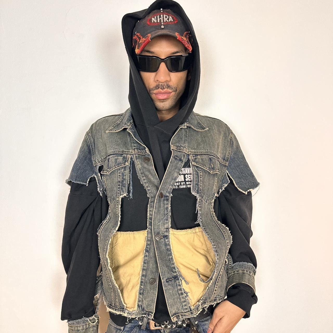 Gap ASTROBOI* GAP DECONSTRUCTED SAMURAI BLUE DENIM JACKET XL Size US XL / EU 56 / 4 - 8 Thumbnail
