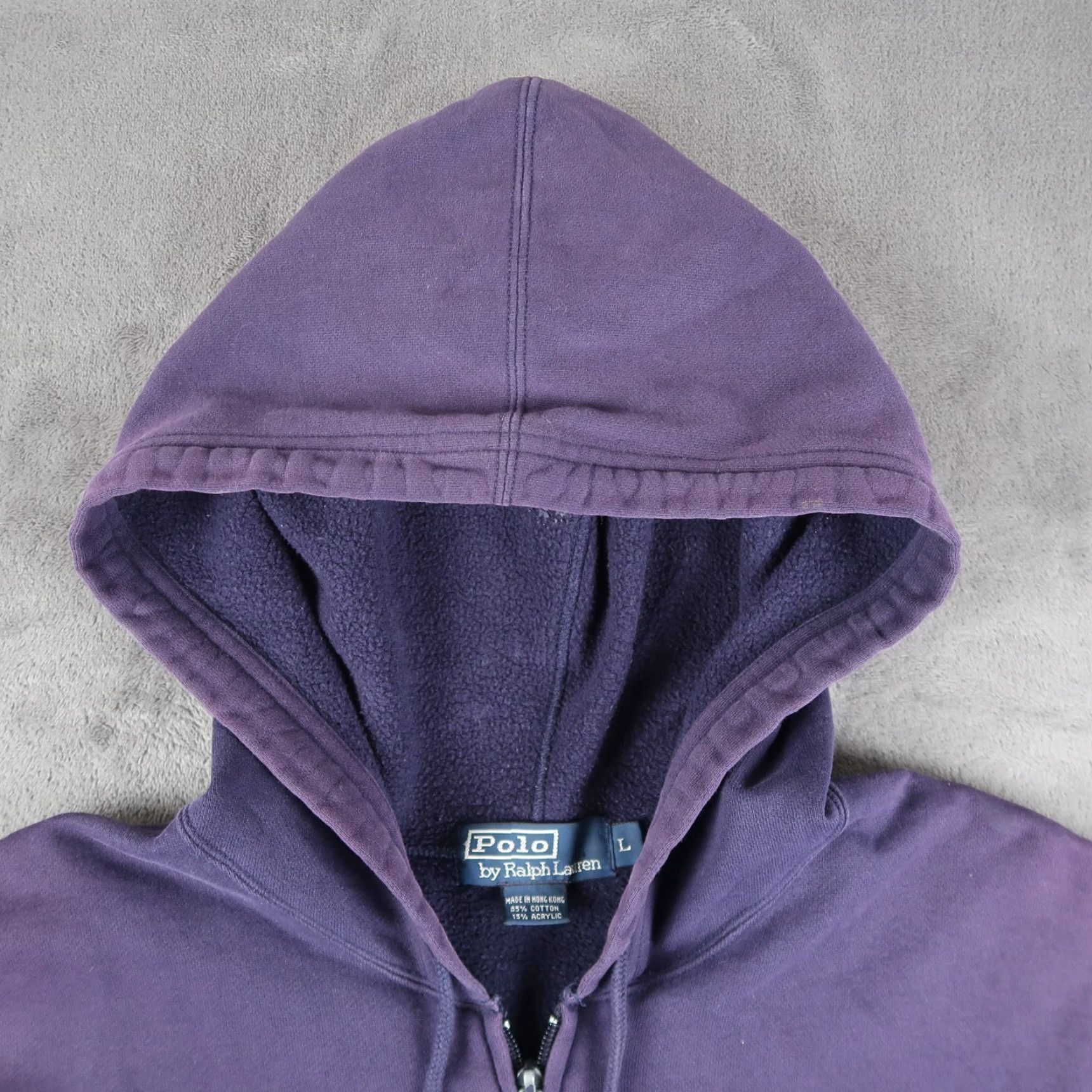 Polo Ralph Lauren VINTAGE Polo Ralph Lauren Hoodie Blue Zip Up Hooded 90s Logo Embroidered Crew Neck Men’s L Large Size Size US L / EU 52-54 / 3 - 7 Thumbnail