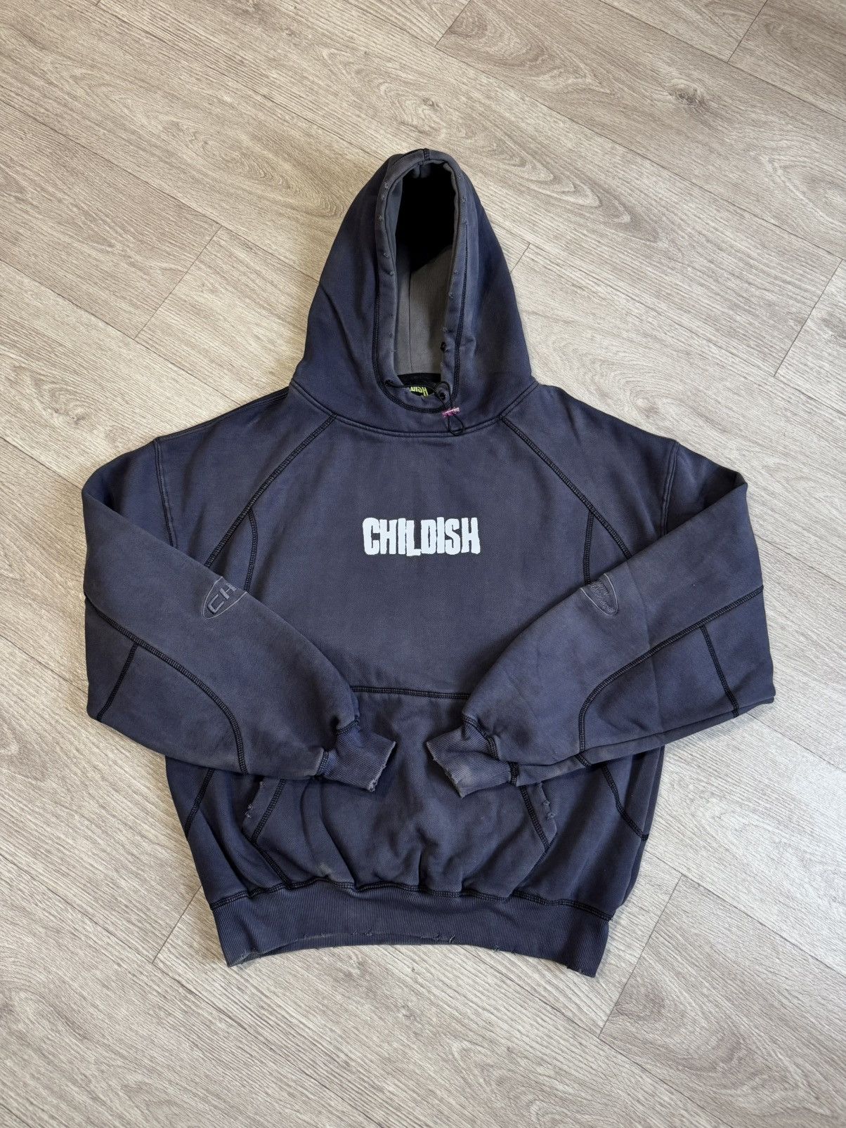 Vintage 🔷Rare Limited Childish "The Cave Dweller" Distressed Hoodie🔷 Size US M / EU 48-50 / 2 - 1 Thumbnail