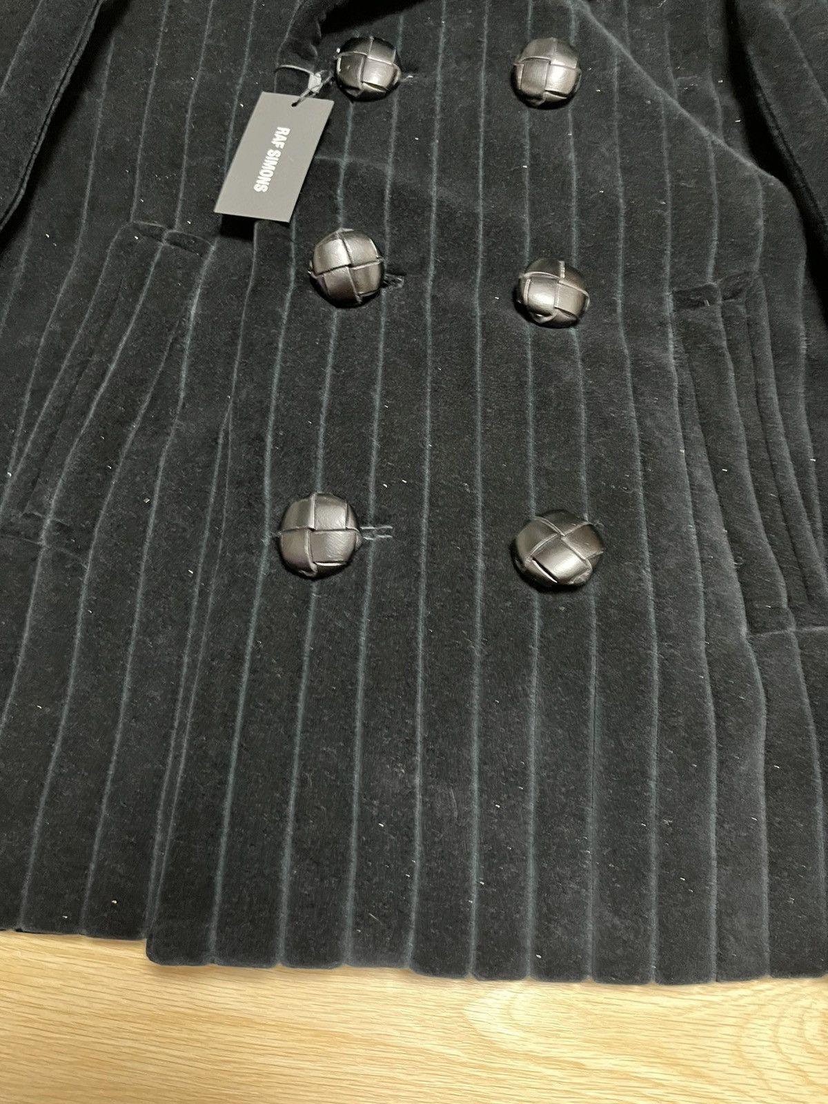 Raf Simons 52 Raf Simons boxy Short Velvet oversized caban coat jacket Size US L / EU 52-54 / 3 - 3 Thumbnail