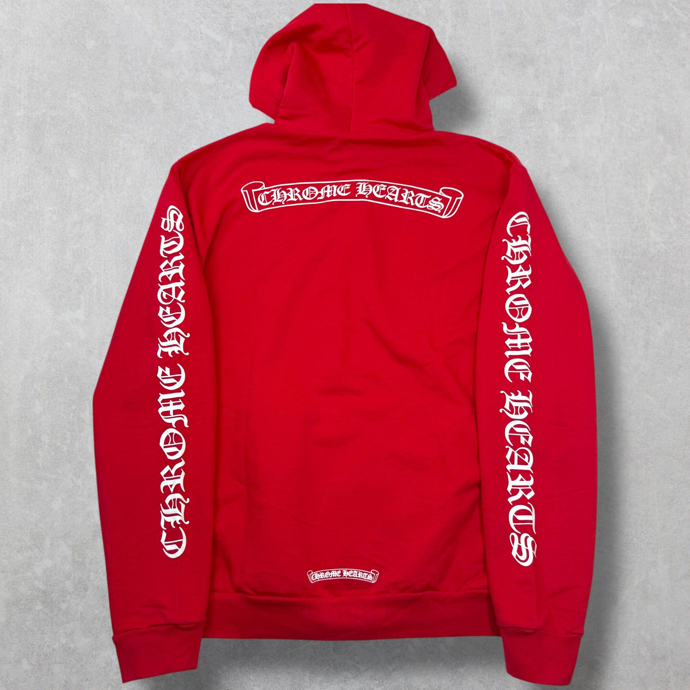 Chrome Hearts Chrome Hearts Red Scroll Logo Hoodie L Size US L / EU 52-54 / 3 - 2 Thumbnail