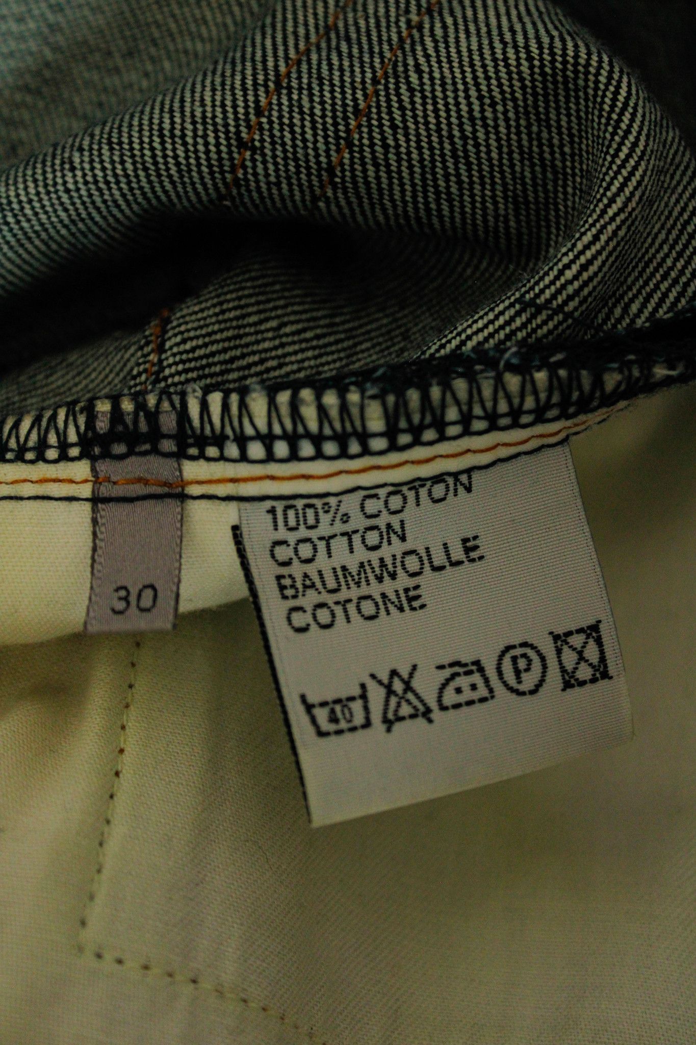 Hedi Slimane Dior Homme 2002 Custom-Order Japanese Denim Jeans Size US 30 / EU 46 - 5 Thumbnail