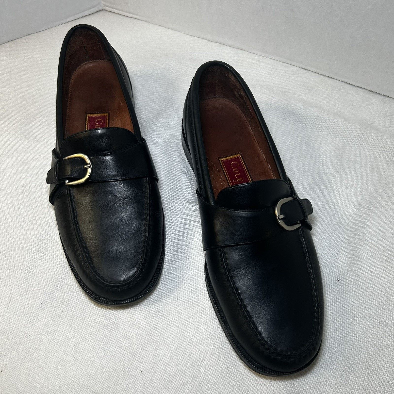 Cole Haan Cole Haan 10.5D Men’s Black Leather Dress Slip On Buckle Size US 10.5 / EU 43-44 - 3 Thumbnail