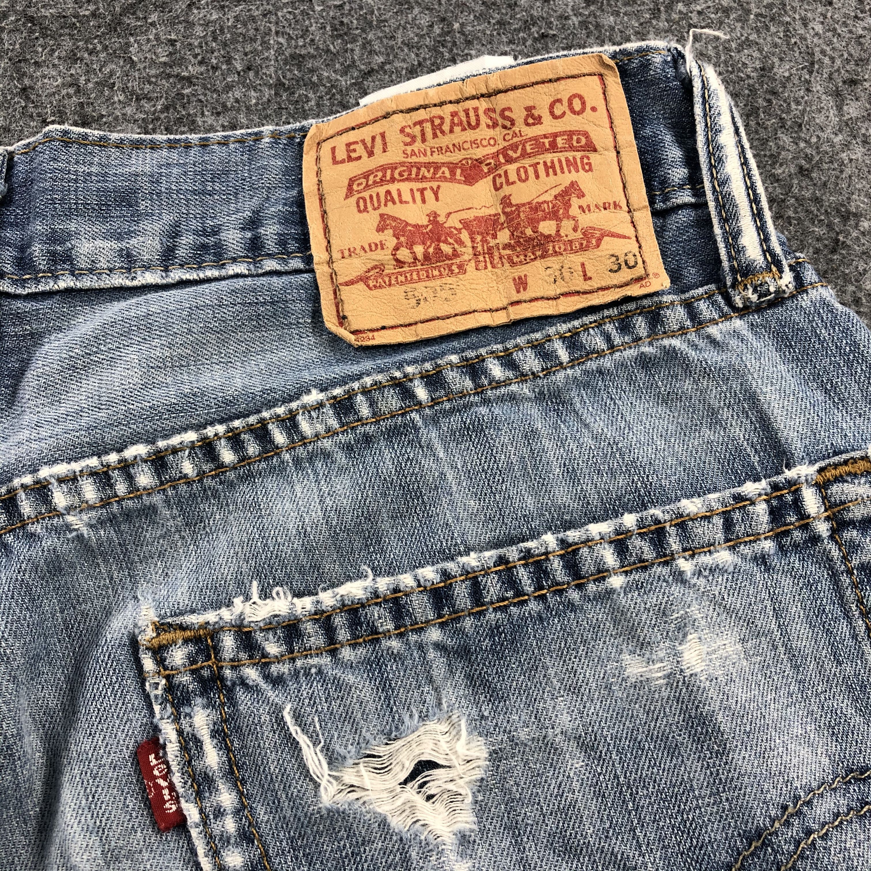 Levi's Vintage Distress Levis 505 Jeans-JM1240 Size US 30 / EU 46 - 7 Thumbnail
