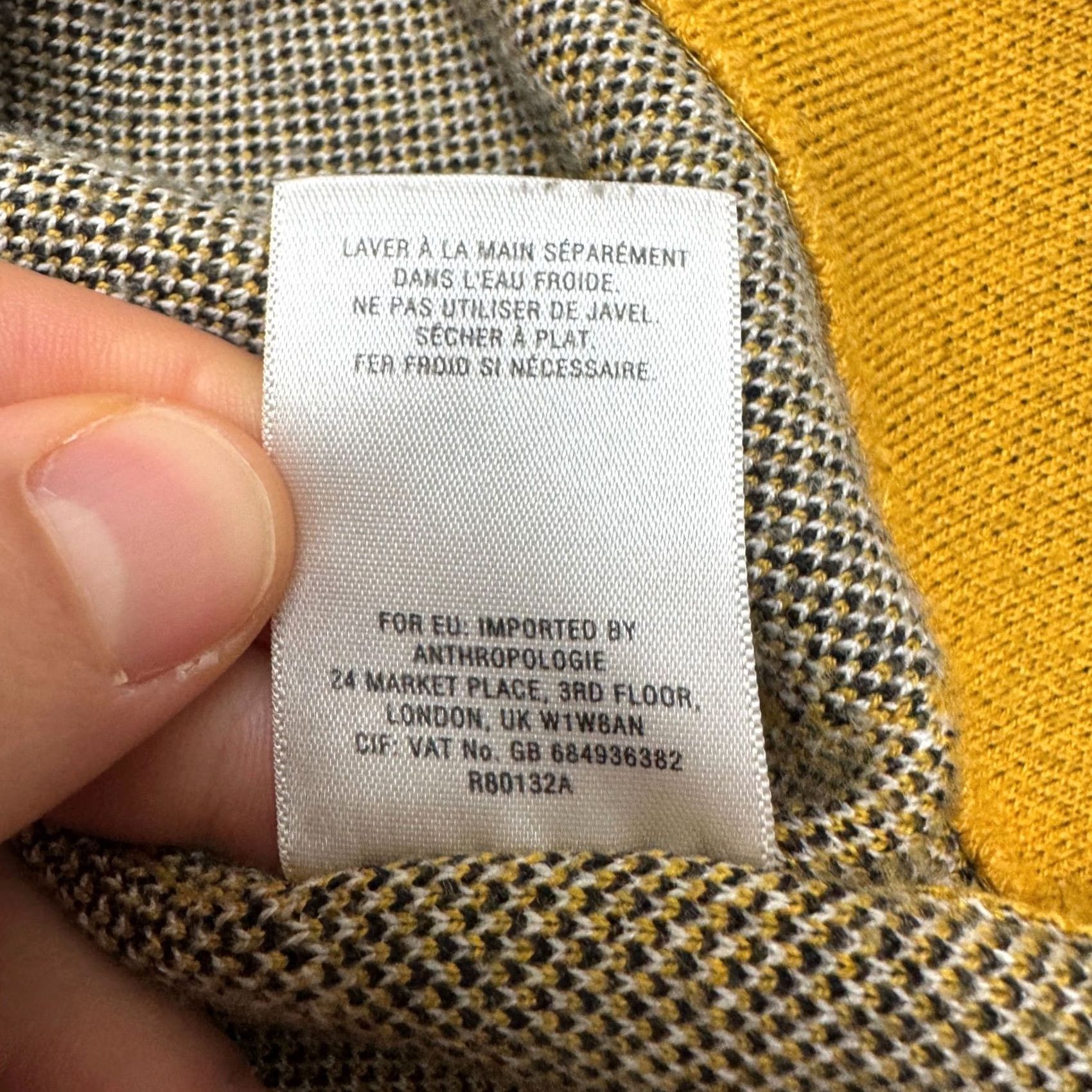 Anthropologie Anthropologie Field Flower Poppy Sweater Dress Womens M Yellow Silk Cotton Knit Dolman Sleeve Long Floral Vintage No Size M / US 6-8 / IT 42-44 - 6 Thumbnail