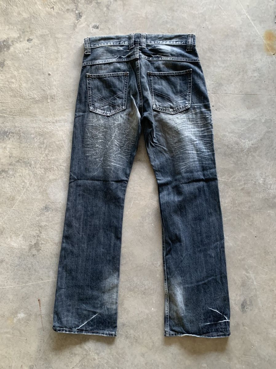 Japanese Brand FLARE SORRIDERE SICK WHISKERED WASHED JAPANESE GRUNGE Size US 33 - 2 Thumbnail