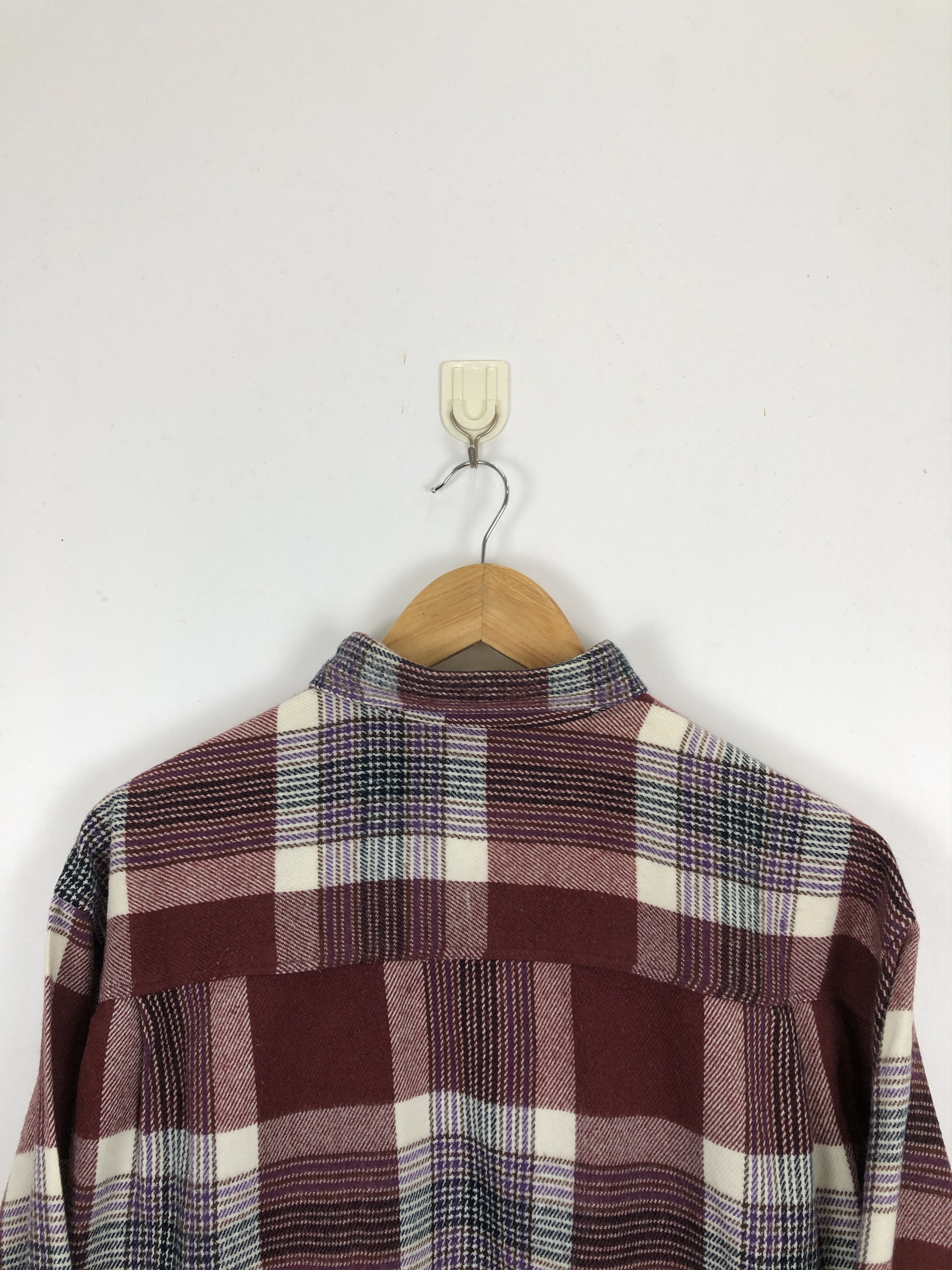 Japanese Brand Vintage 80s Japanese Brand Multi Pocket Button Up Flannel Size US L / EU 52-54 / 3 - 4 Thumbnail