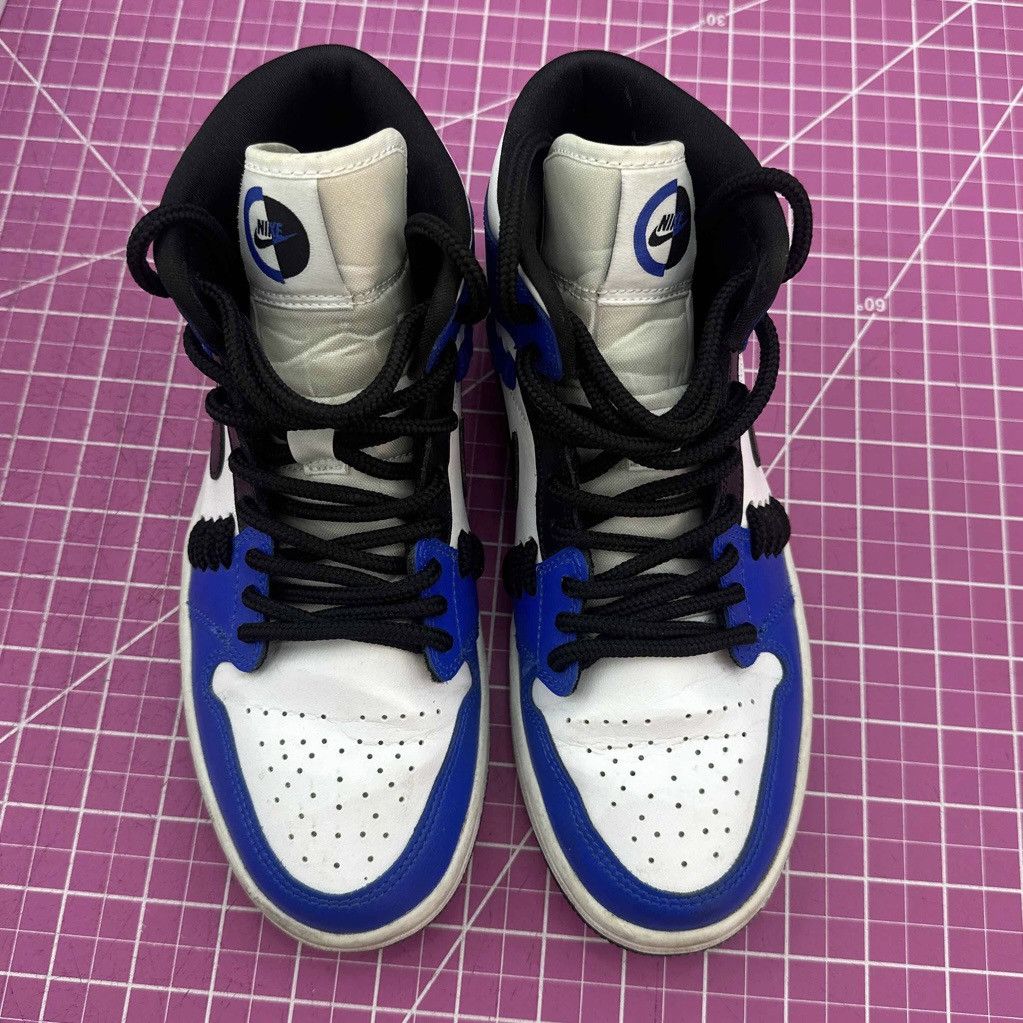 Jordan Brand Air Jordan 1 Mid Womens 7.5 Sisterhood Black Blue White Size US 7.5 / IT 37.5 - 3 Thumbnail