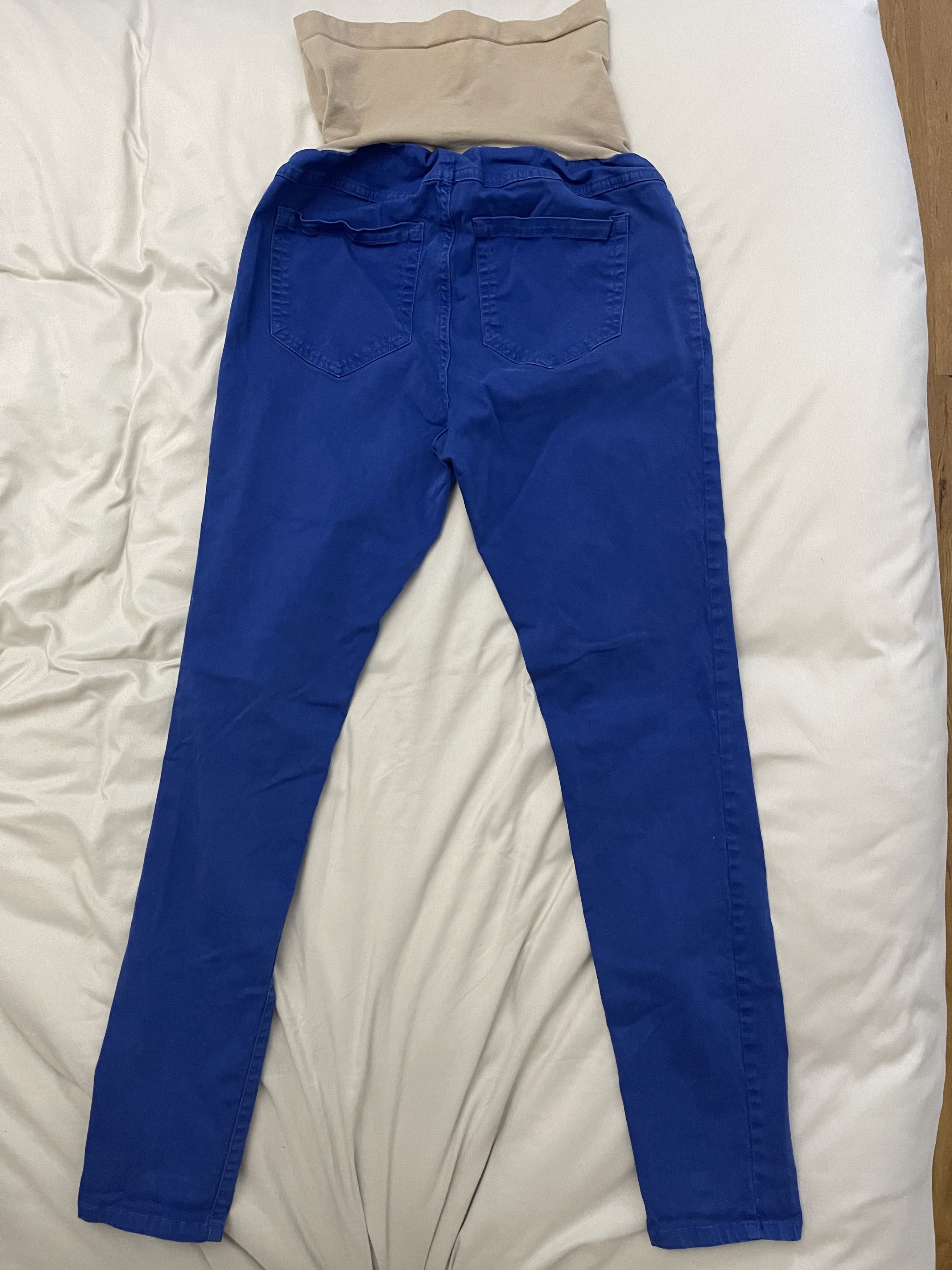 Other Women's Motherhood Maternity Blue Full Panel Pullon Pants XS Size 26" / US 2 / IT 38 - 2 Thumbnail