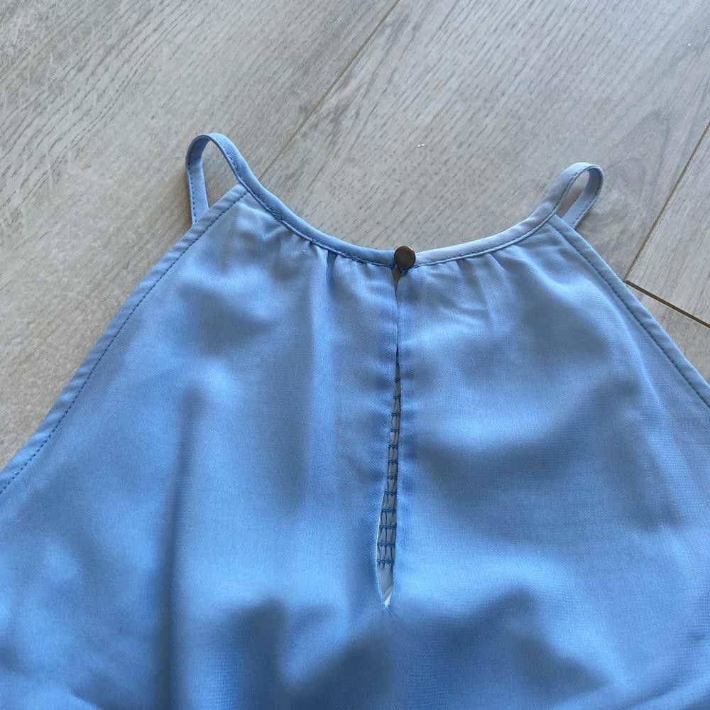 Designer 1 State Blue Classic Cute Blouse Tank Top Shirt Size S / US 4 / IT 40 - 5 Thumbnail