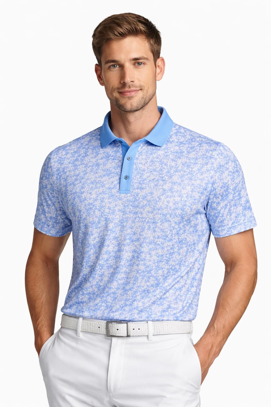 Other Elite Sky Floral Polo Size US XL / EU 56 / 4 - 3 Thumbnail