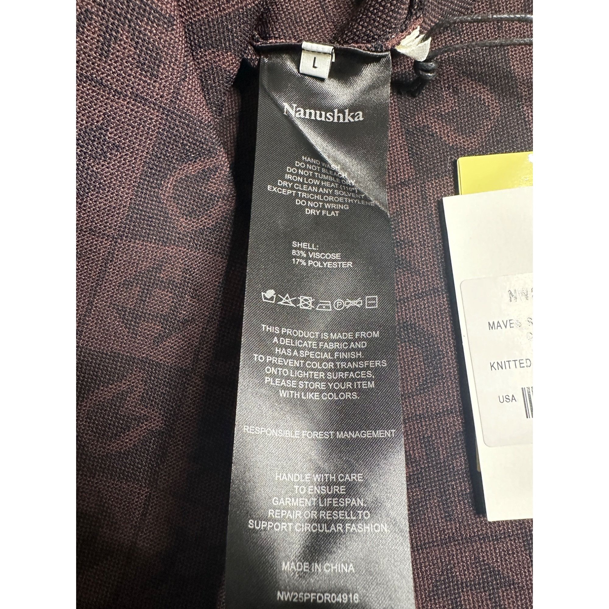 Nanushka Nanushka Maves Knitted Midi Dress With Buttons Size L / US 10 / IT 46 - 9 Thumbnail