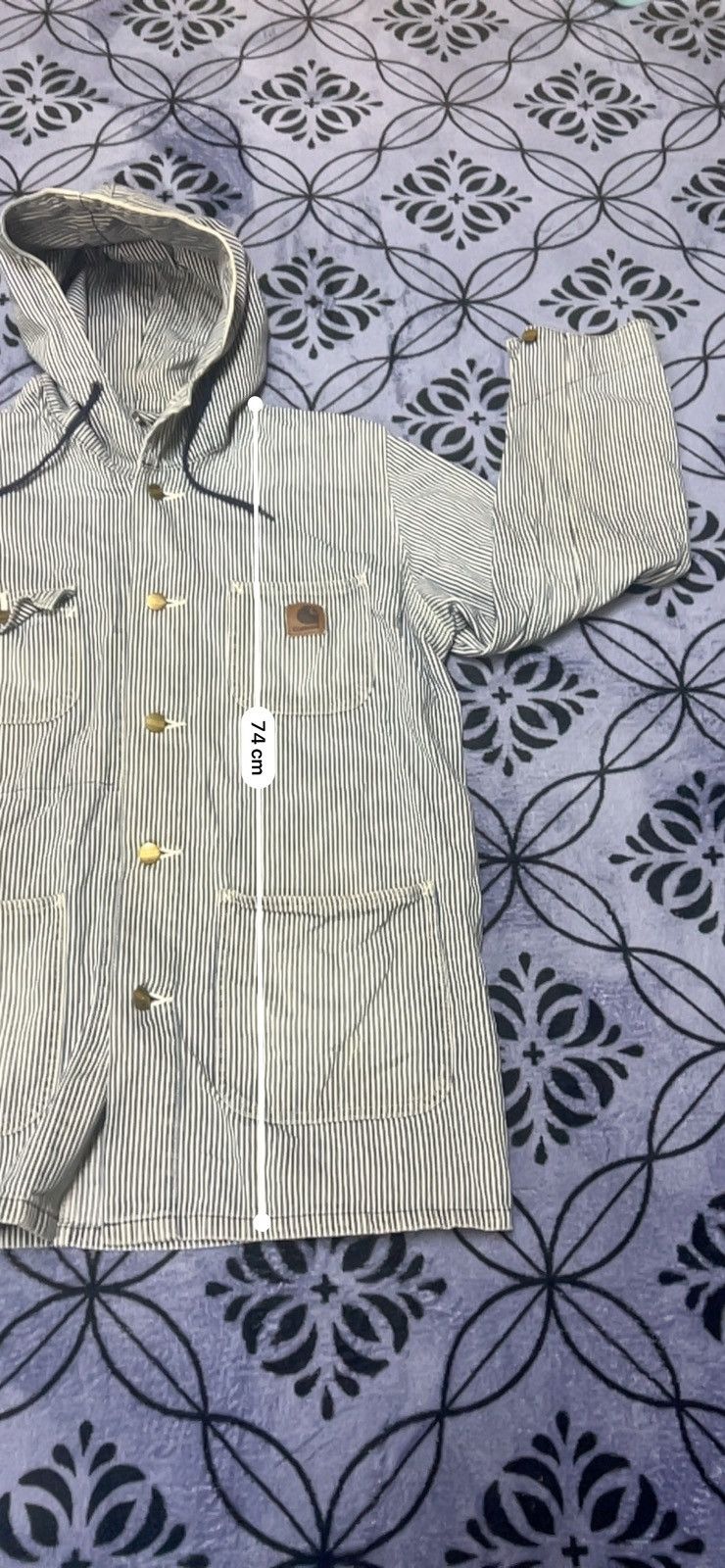 Carhartt Wip Carhartt WIP - Denim Jacket (hickory stripe) Size US XL / EU 56 / 4 - 19 Thumbnail