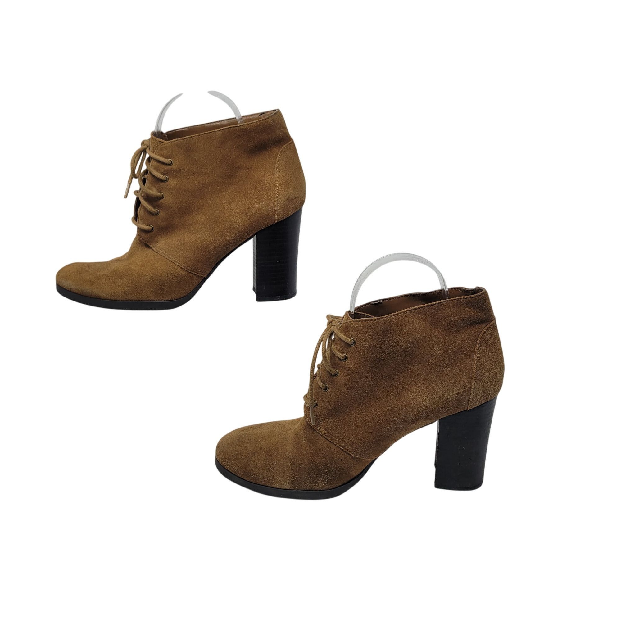 Franco Sarto Franco Sarto Womens Wenda Ankle Boots 8.5 Leather Upper Brow Size US 8.5 / IT 38.5 - 5 Thumbnail