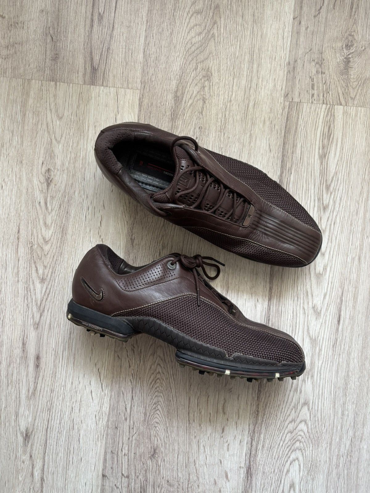 Nike Nike Zoom Tiger Woods Golf Shoes 336048-271 Brown 2008 Rare Size US 10 / EU 43 - 1 Thumbnail