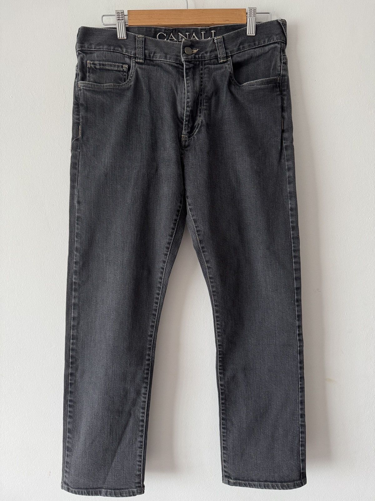 Canali 🔥🔥 Canali Grey Cotton Jeans Size US 32 / EU 48 - 1 Thumbnail