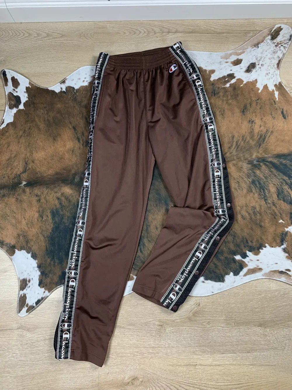 Champion × Vintage VINTAGE CHAMPION SWEATPANTS TRACKPANTS POPPER PANTS JOGGERS Size US 28 / EU 44 - 1 Thumbnail