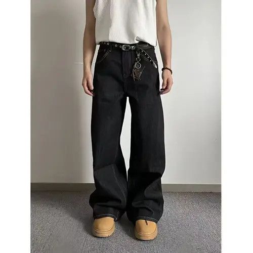 Japanese Brand × Jean Japanese retro washed loose casual jeans Size US 32 / EU 48 - 2 Thumbnail