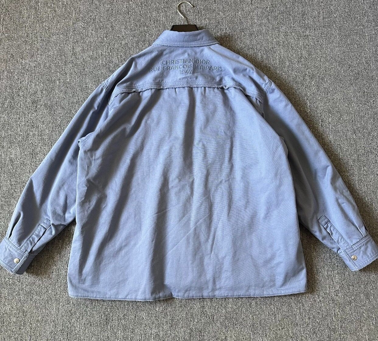 Dior Dior 24ss latest embroidered logo slogan woolen coat Size US L / EU 52-54 / 3 - 3 Thumbnail