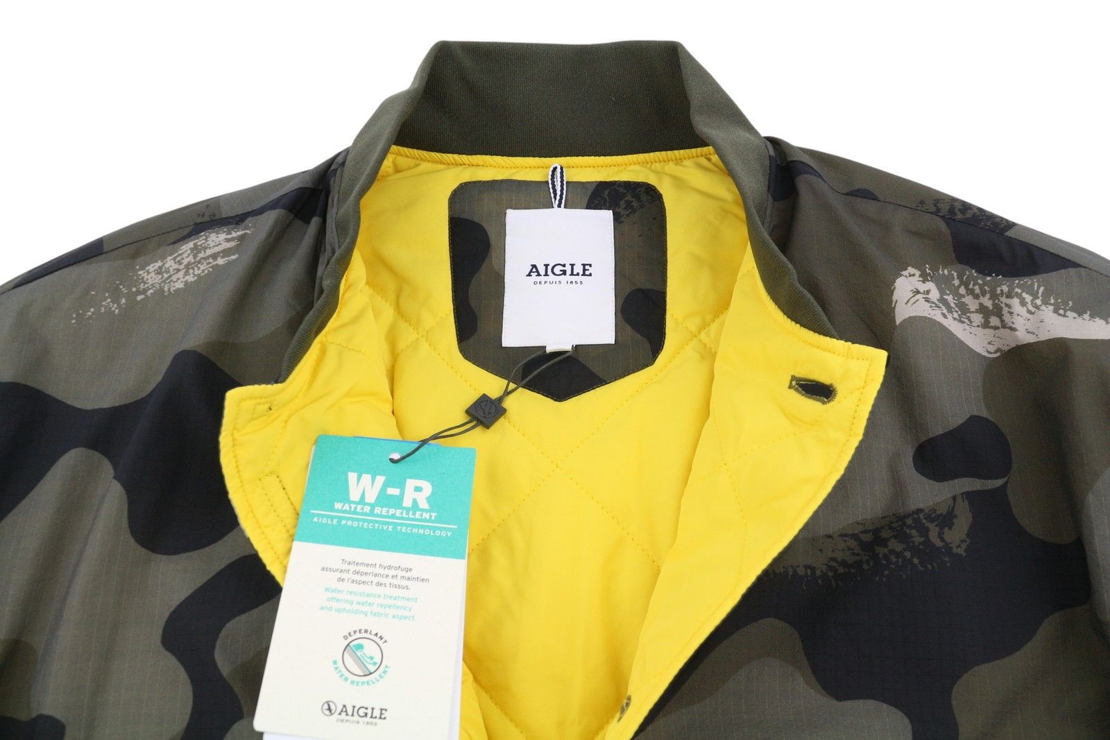Aigle MORISTER M Camouflage Padded Zip Button Bomber 88011 Size US M / EU 48-50 / 2 - 5 Thumbnail