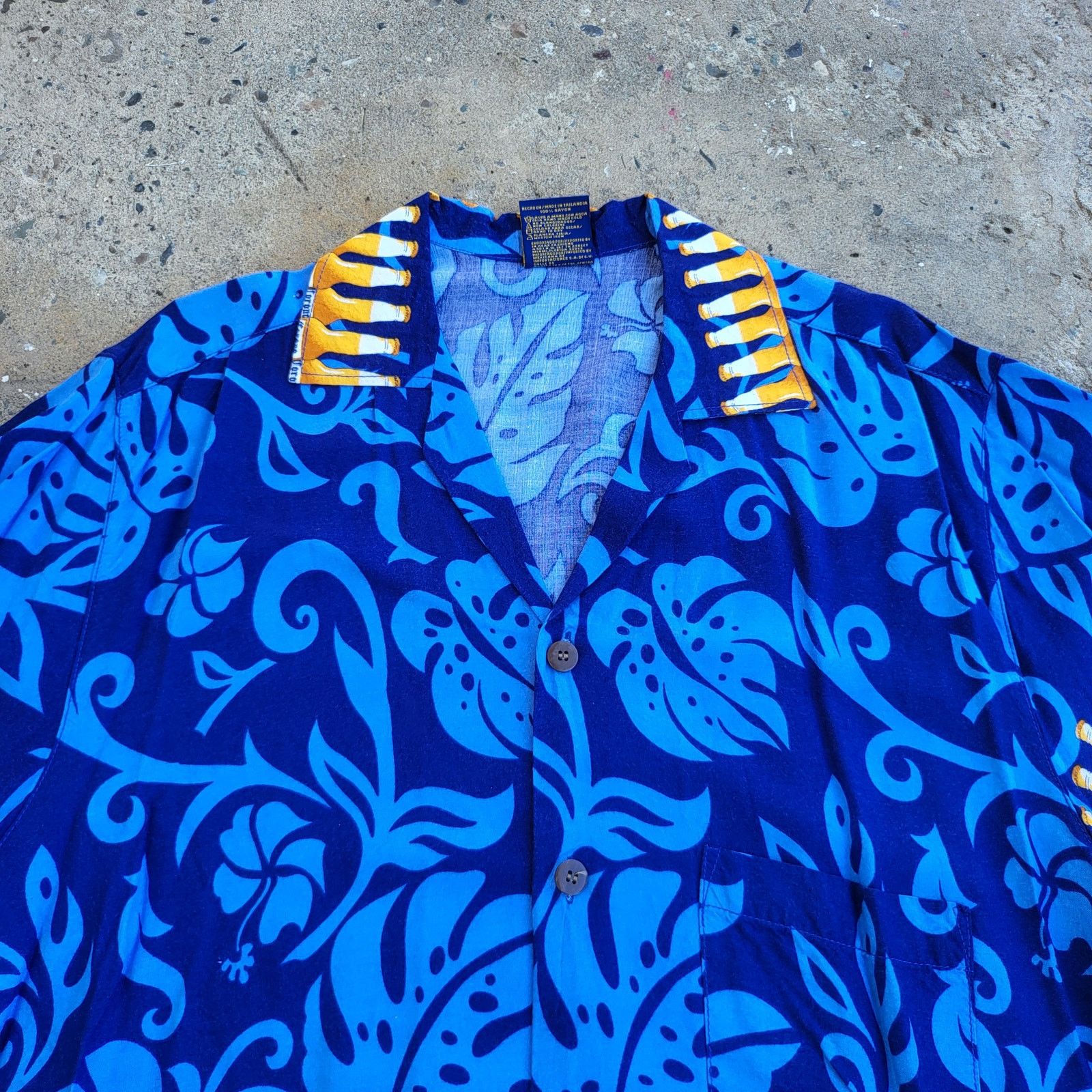Other Corona Rayon Hawaiian Shirt Size XL Blue Mexican Beer Size US XL / EU 56 / 4 - 2 Thumbnail