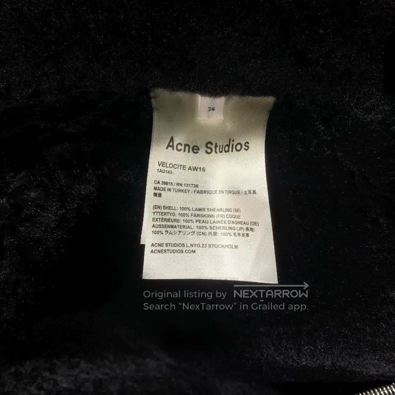 Acne Studios Acne Studios Black Leather and Fur Pilot Jacket Size XXS / US 00 / IT 34 - 4 Thumbnail