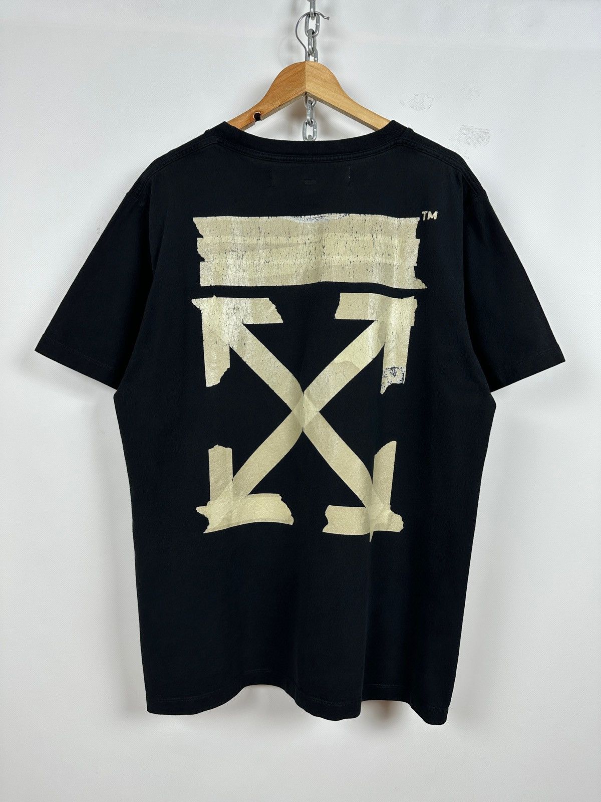 Off white tape tee hotsell