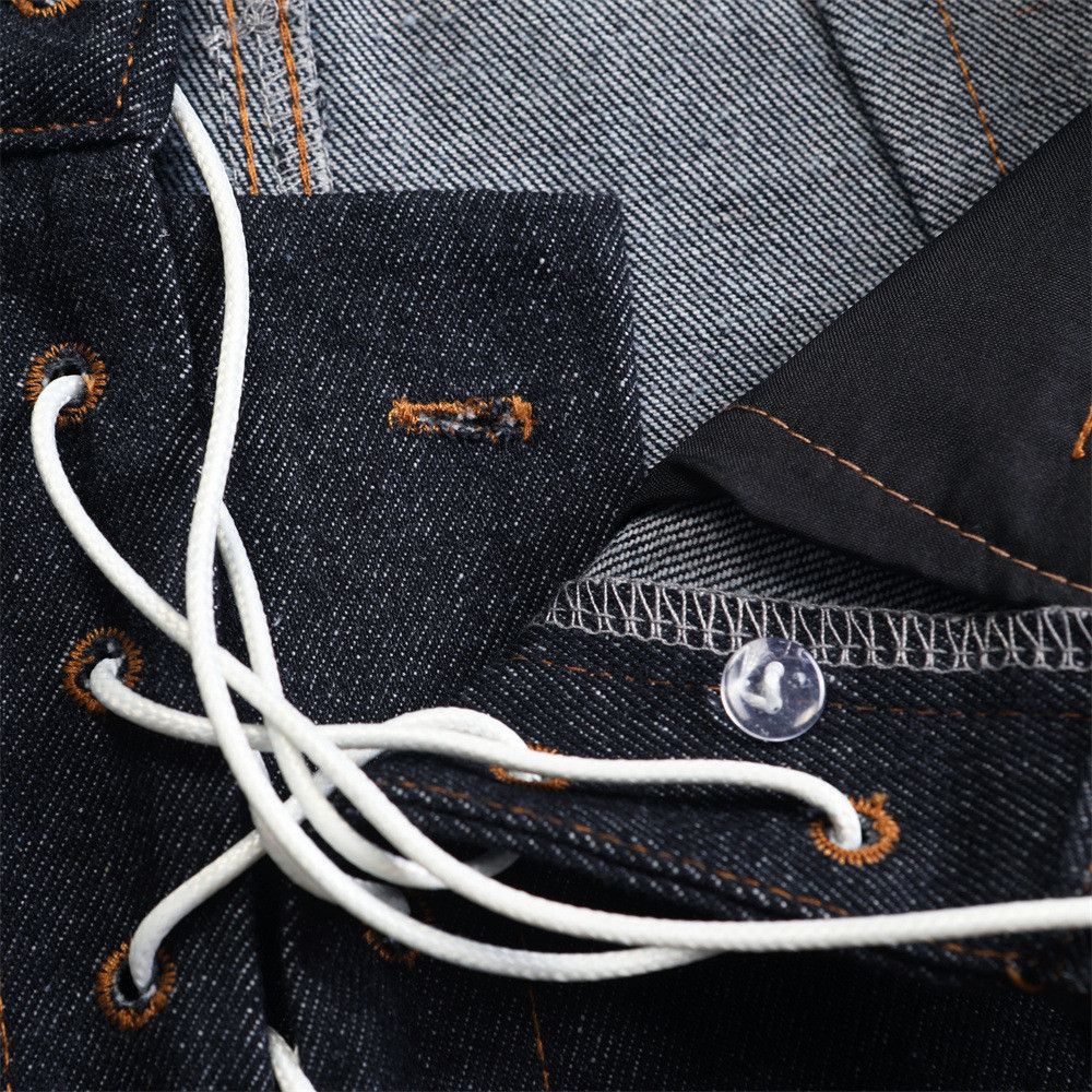 Japanese Brand × Jean Men's drawstring loose-fitting cargo Machete jeans Size US 32 / EU 48 - 4 Thumbnail