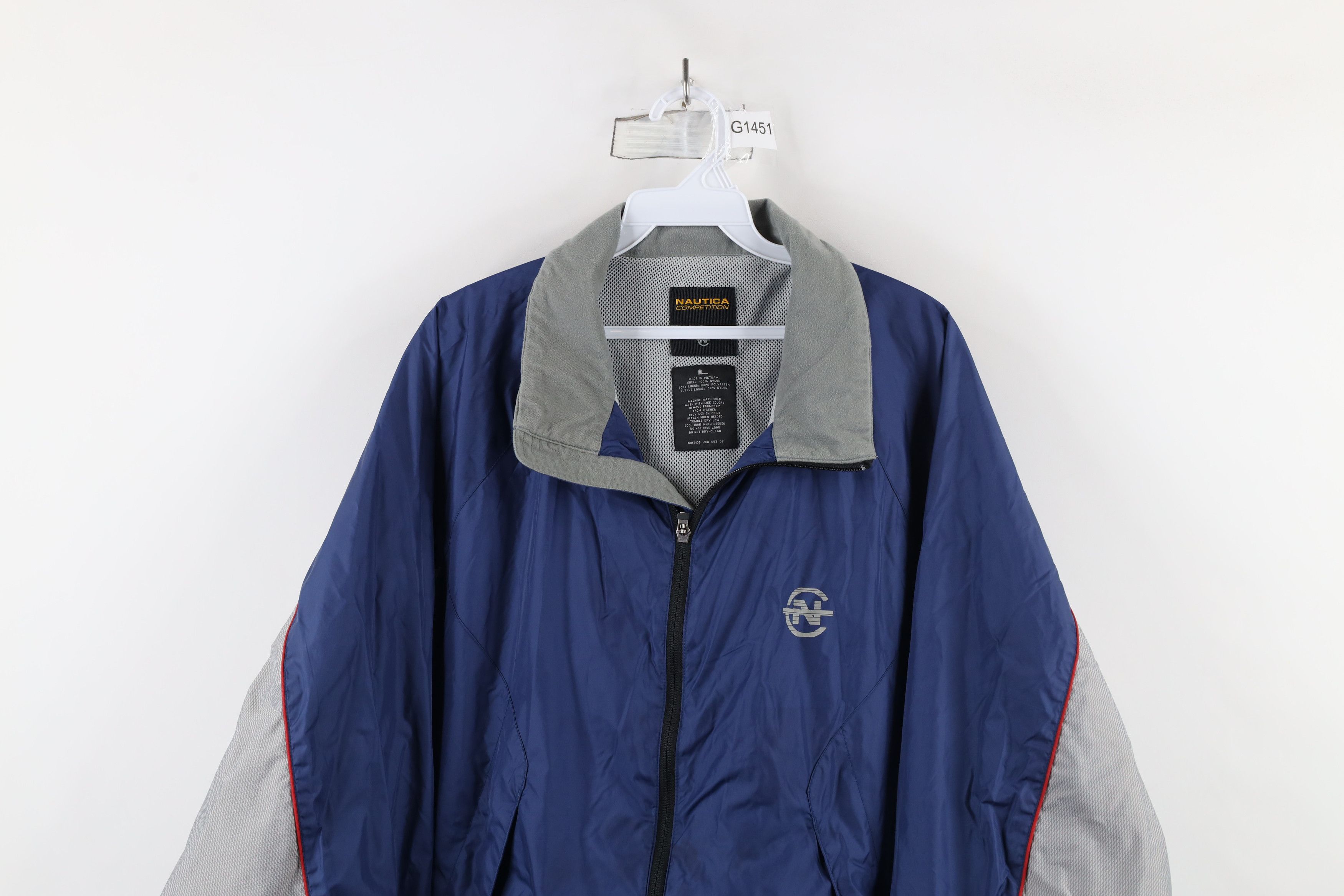 Nautica × Vintage Vintage 90s Nautica Competition Spell Out Windbreaker Jacket Size US L / EU 52-54 / 3 - 2 Thumbnail