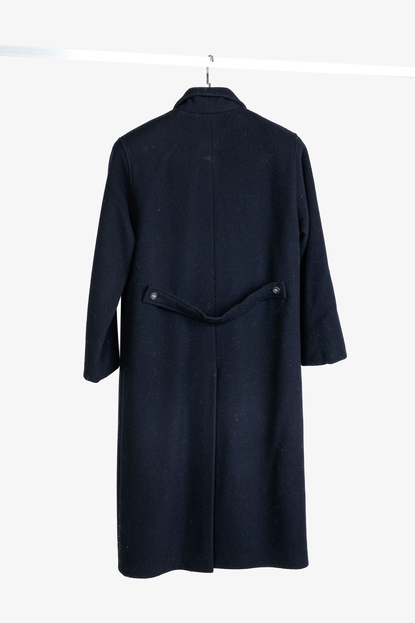 Burberry Burberry Vintage Navy Wool Chesterfield Coat Size US L / EU 52-54 / 3 - 2 Thumbnail
