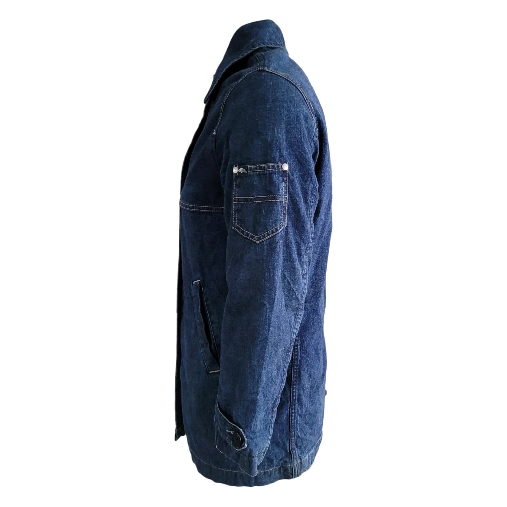 Vintage LEECooper Cotton Denim Jacket Men's S/M - Denim Jacket, Cotton, Button-Up, Regular Fit, Blue, Size M, Jacket, Mens Size US M / EU 48-50 / 2 - 2 Thumbnail