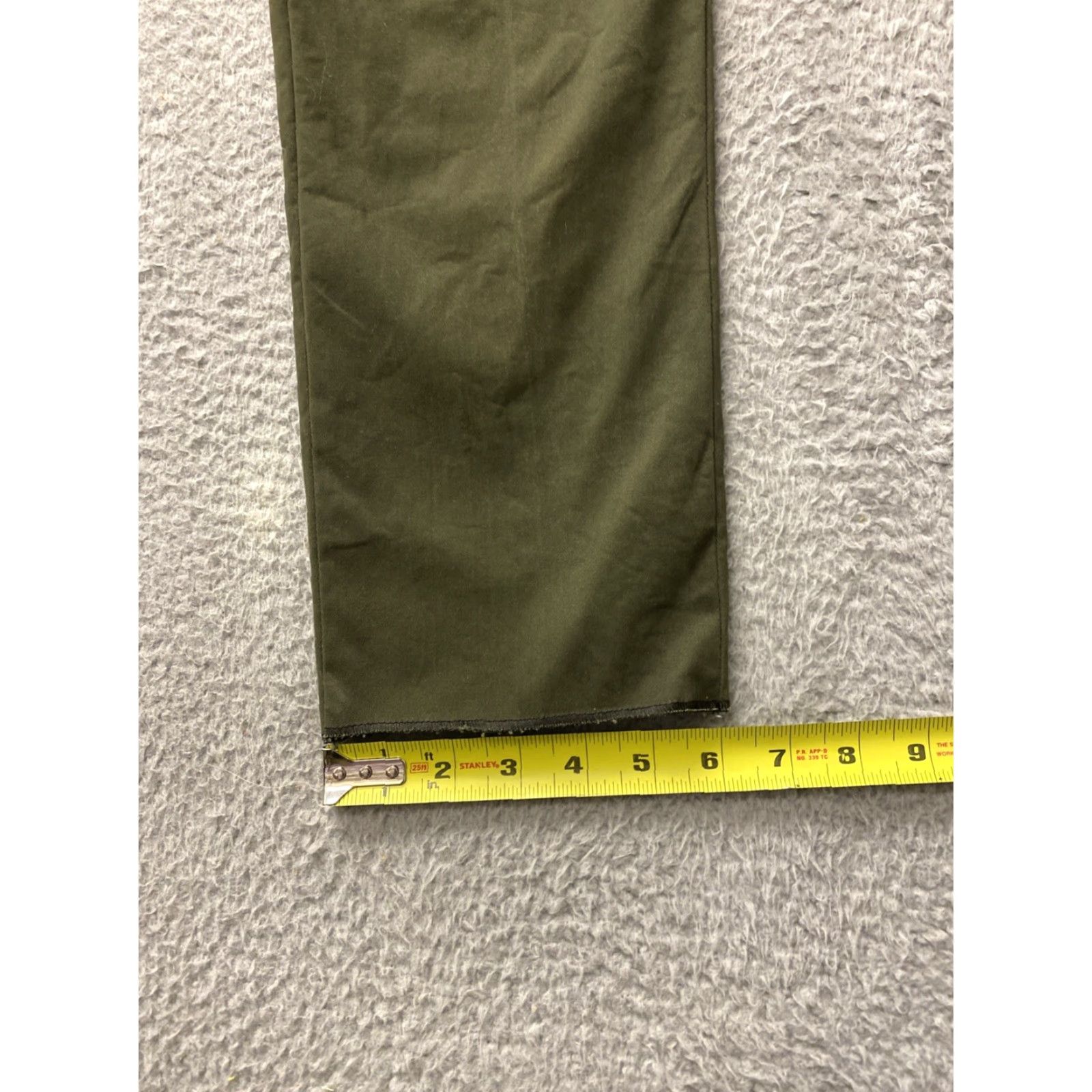 Lee BELL Women’s Chino Pants DARK GREEN Straight Leg 8M Split Button Zip Casual Workwear 36in Inseam Cotton Polyester Twill Ladies Pants Green Wool? Size 30" / US 8 / IT 44 - 5 Thumbnail