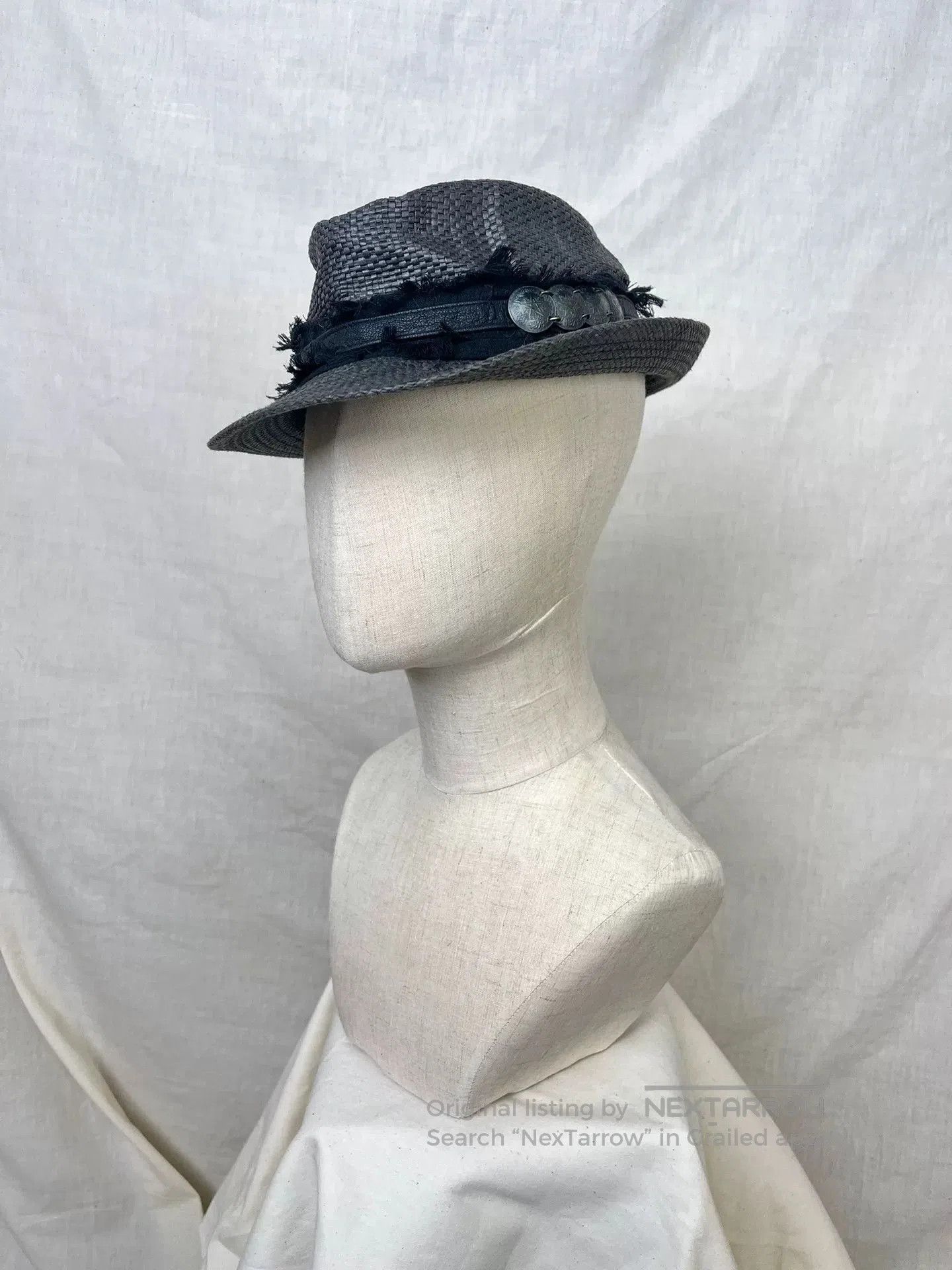 14th Addiction Stylish Gray Fedora Hat with Feather Accent. Size ONE SIZE - 2 Thumbnail