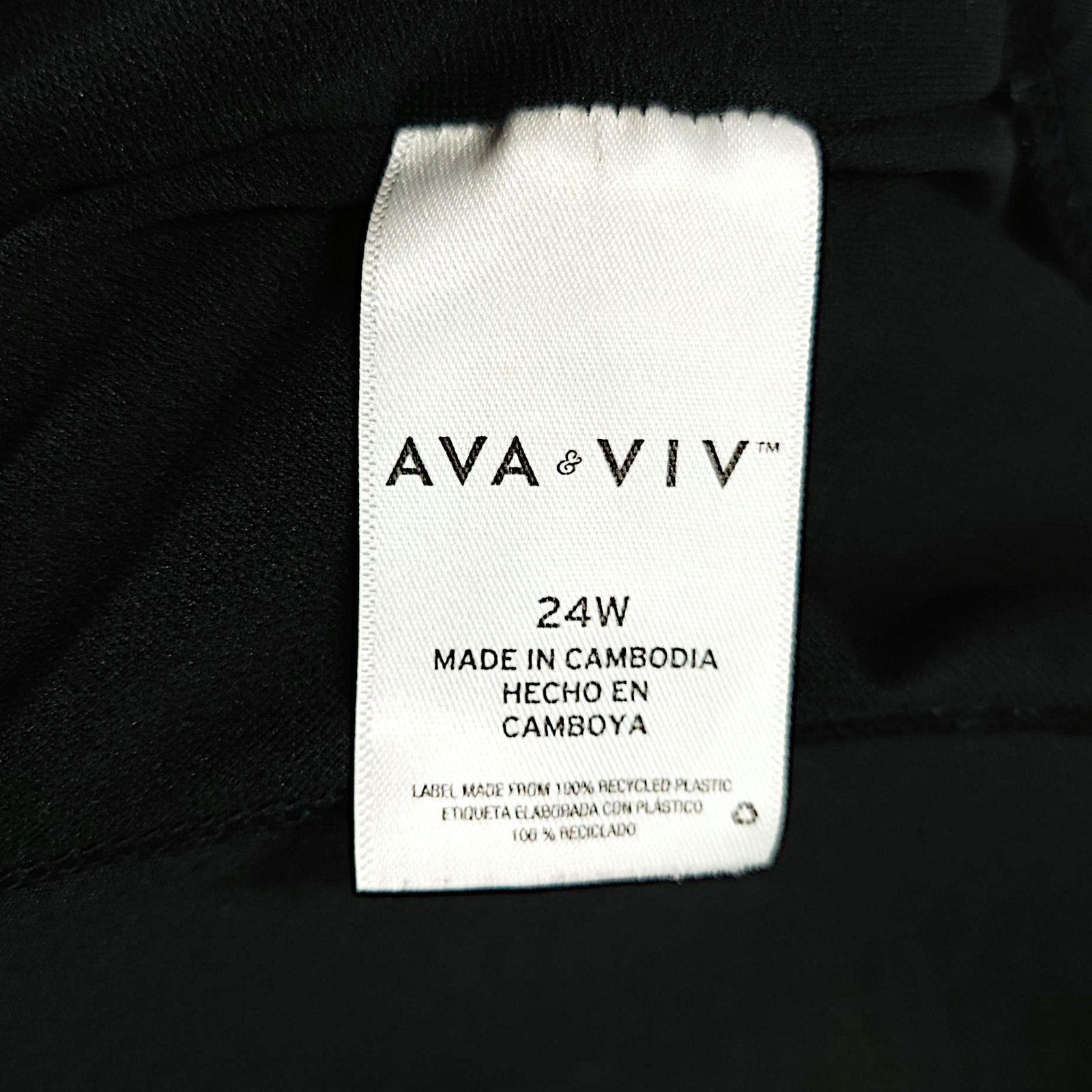 Other Ava & Viv Black One Piece Swimsuit 24W Mesh Vacay Plus Size Size ONE SIZE - 6 Thumbnail