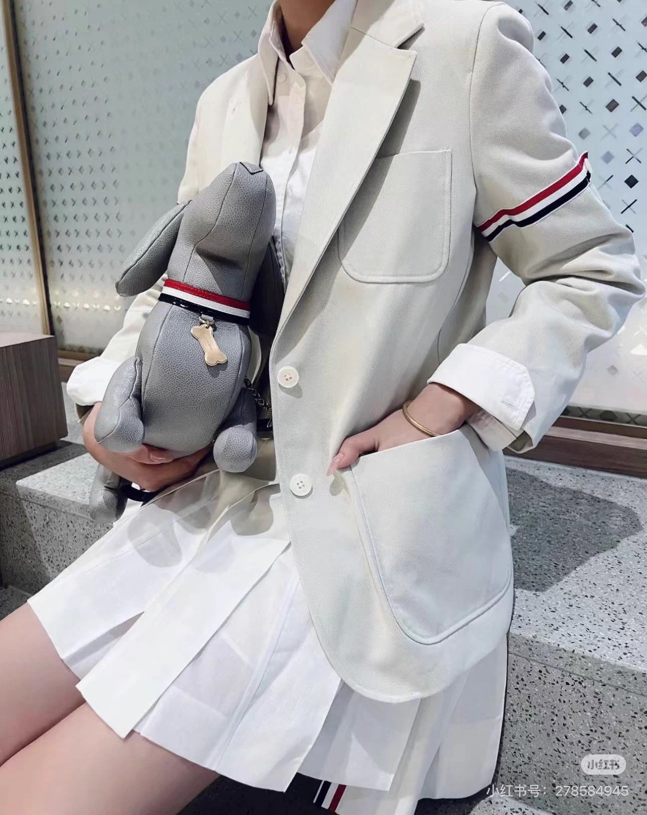Thom Browne Thom Browne New Oatmeal Strap Blazer 40 with tags Size M / US 6-8 / IT 42-44 - 8 Thumbnail