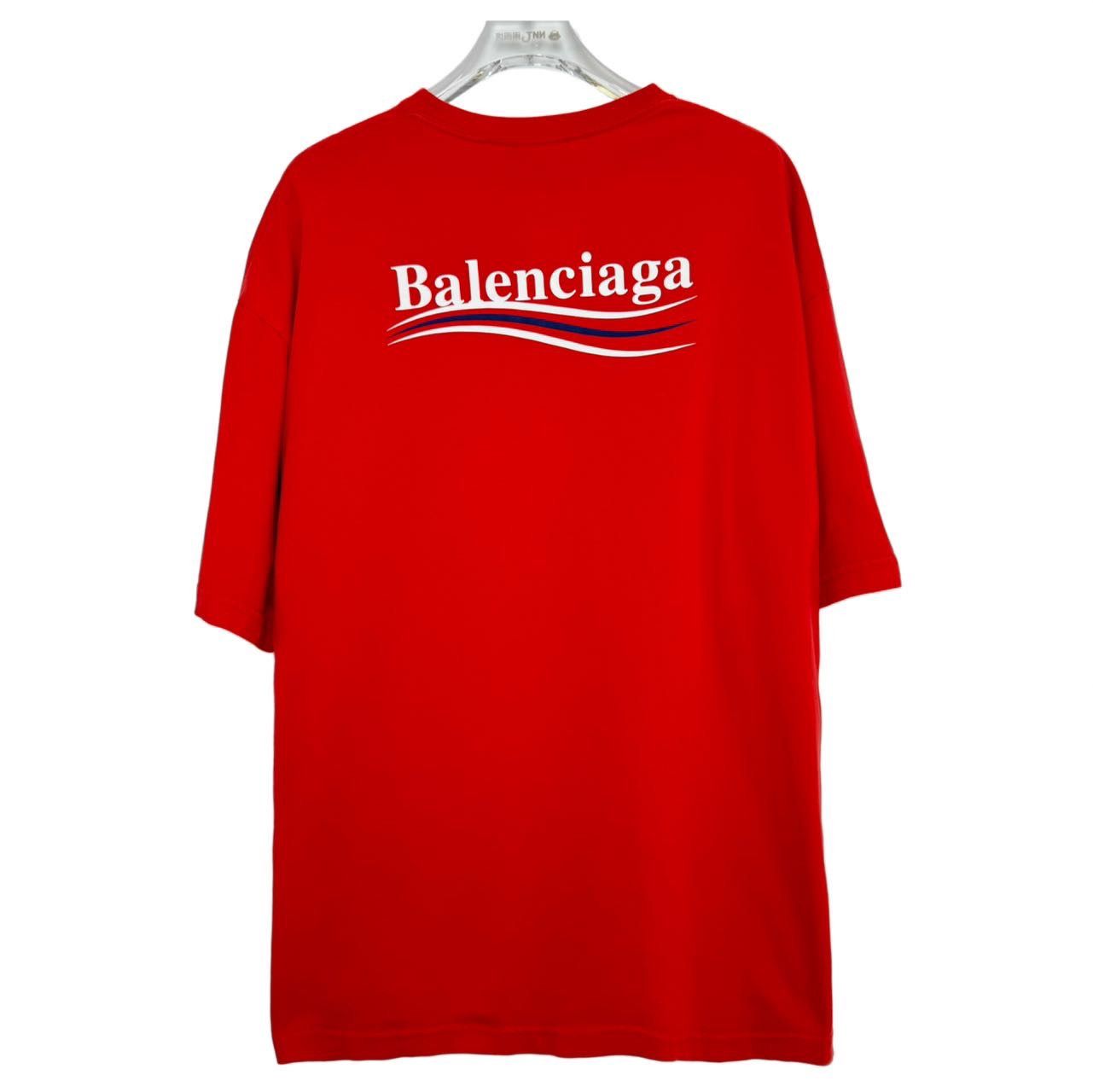 Balenciaga Balenciaga Logo Letter Emblem Short Sleeve T-shirt K26WX Size US M / EU 48-50 / 2 - 2 Thumbnail