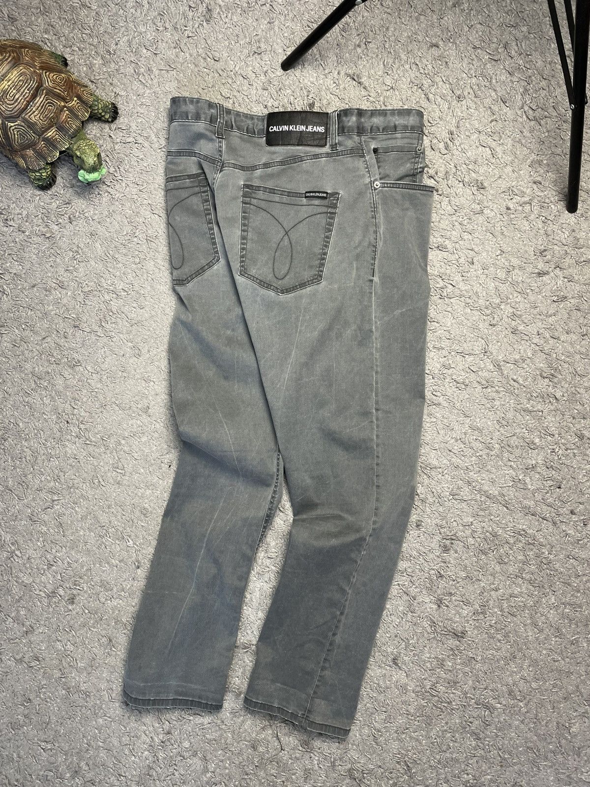 Calvin Klein × Vintage Calvin Klein Jeans Denim pants wet asphalt size 34x30 Size US 34 / EU 50 - 1 Thumbnail
