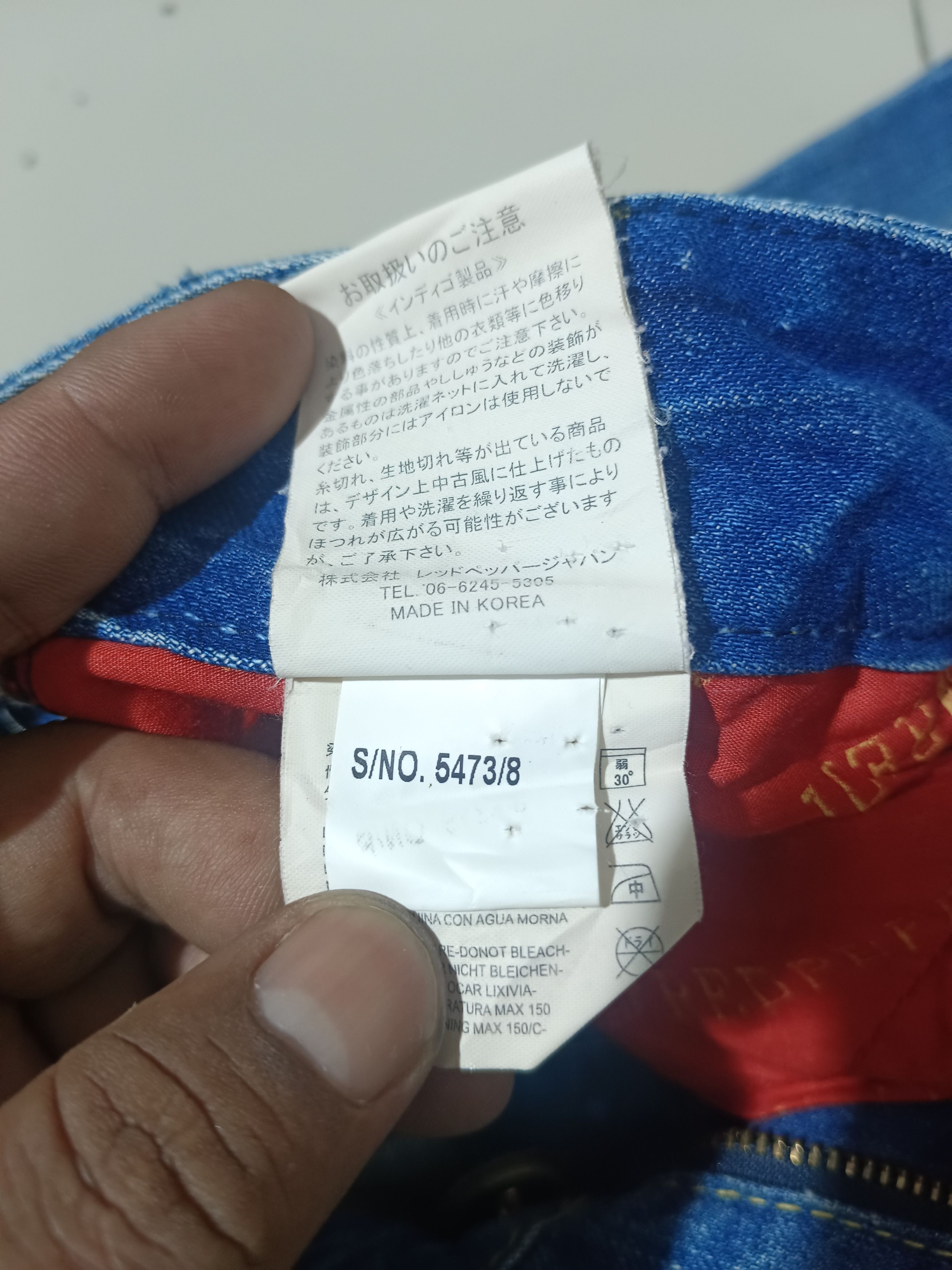 If Six Was Nine × Le Grande Bleu (L.G.B.) FLARE JEANS RED PEPPER DISTRESSED DENIM BOOT CUT PANTS Size US 28 / EU 44 - 18 Thumbnail
