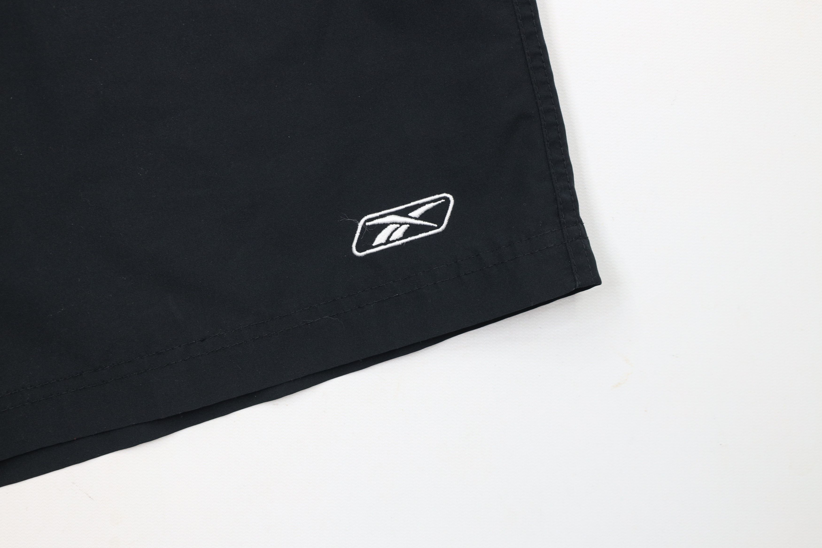 Reebok × Vintage Vintage 90s Reebok Logo Above Knee Lined Shorts Black Size US 34 / EU 50 - 5 Thumbnail