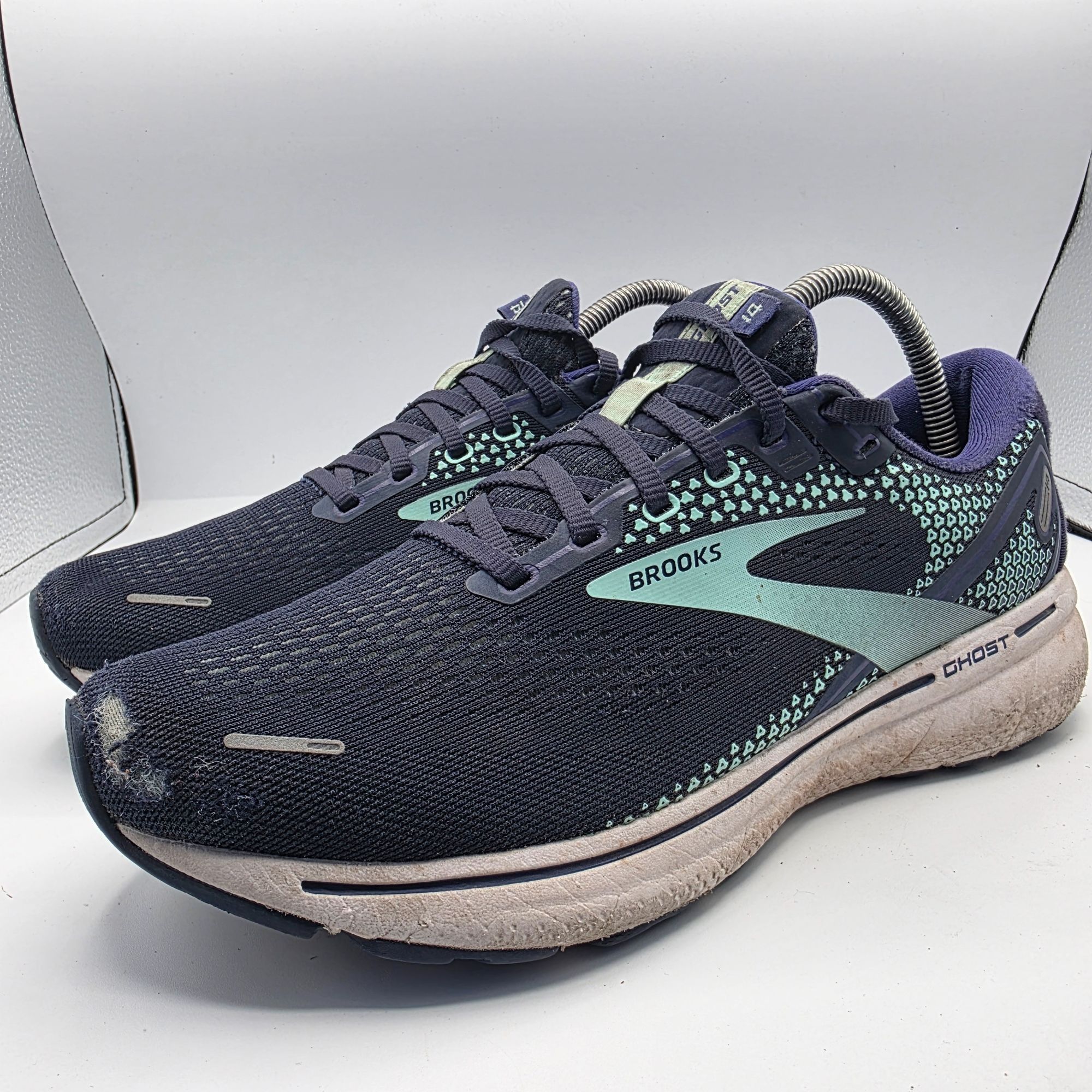 Brooks Brooks Ghost 14 Womens Size 10 Purple Peacoat Yucca Athletic Size US 10 / IT 40 - 3 Thumbnail