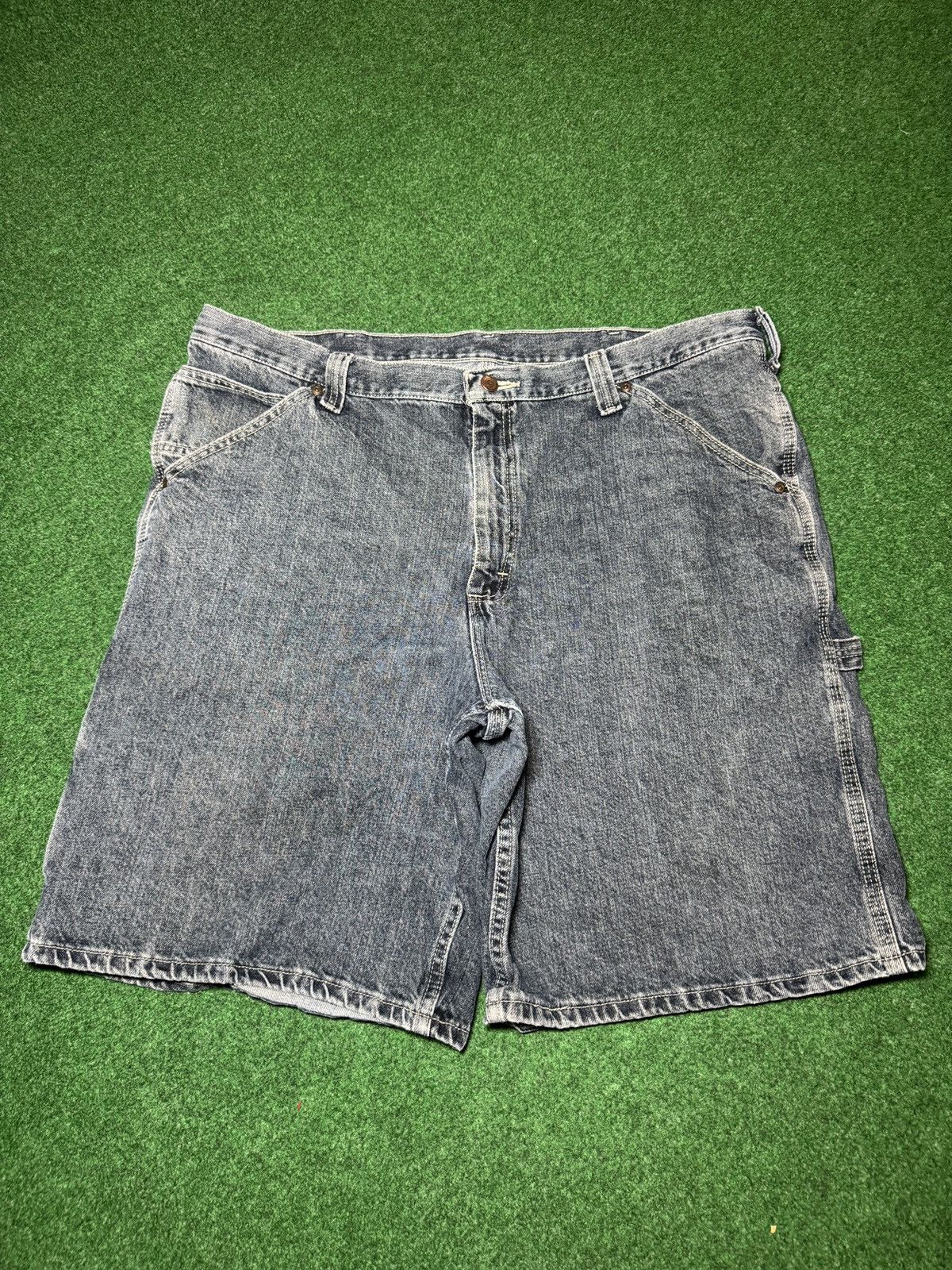 Lee Y2K Carpenter Jorts Baggy Skater Grunge Lee Denim Shorts Size US 42 / EU 58 - 3 Thumbnail