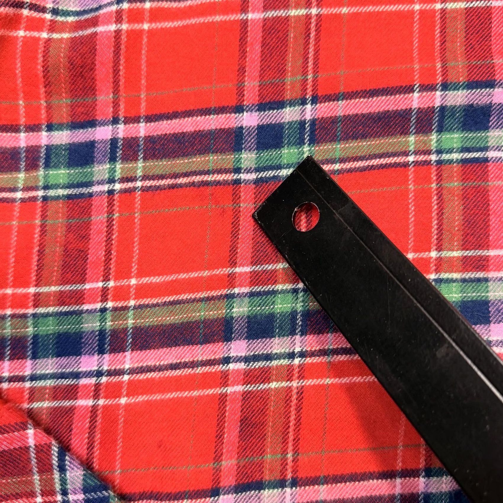 Ralph Lauren Lauren Ralph Lauren Pajama Shirt Womens XL Red Plaid Leopard Collar Sleep Top Size XL / US 12-14 / IT 48-50 - 7 Thumbnail