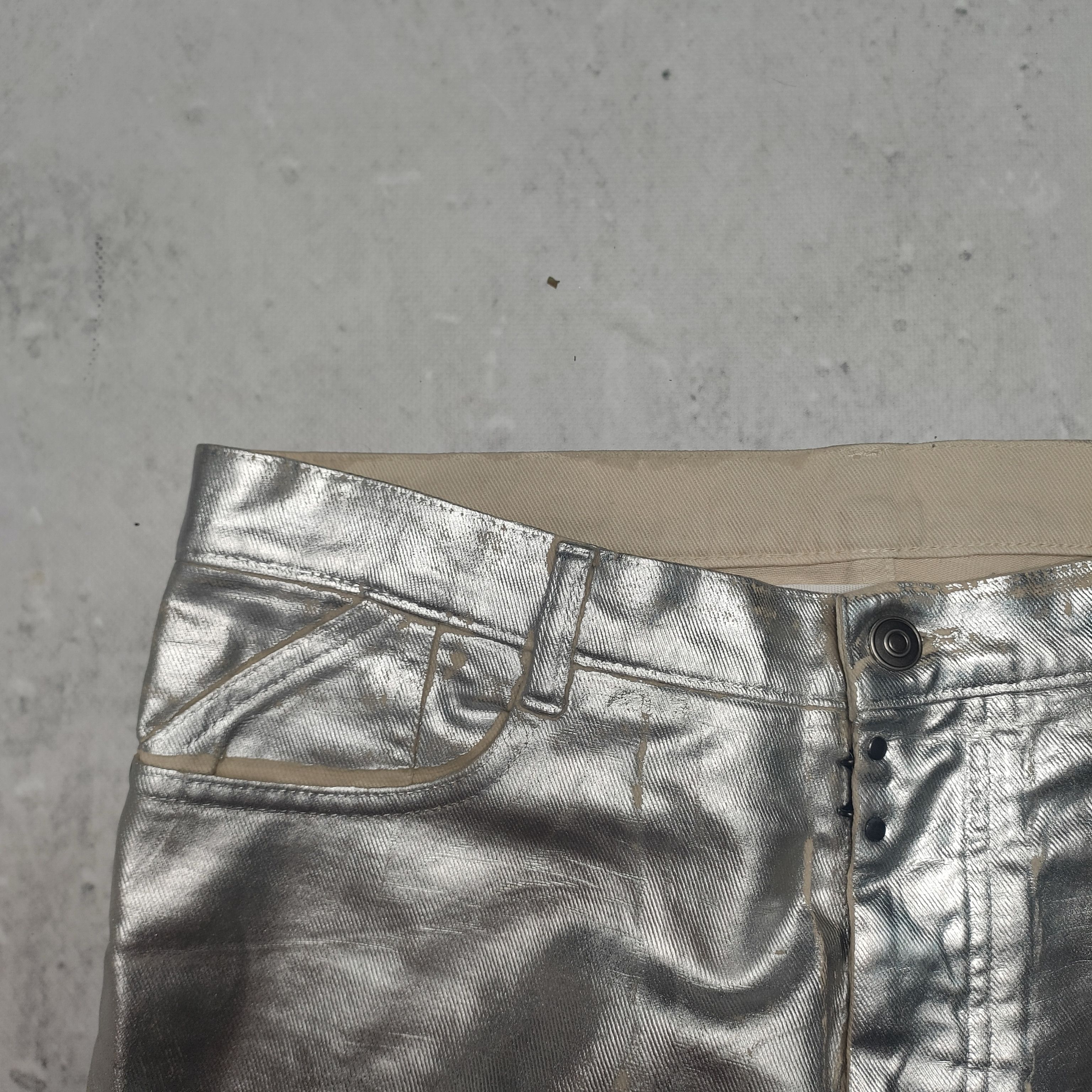 Maison Margiela Maison Margiela silver painted denim Size US 32 / EU 48 - 8 Thumbnail