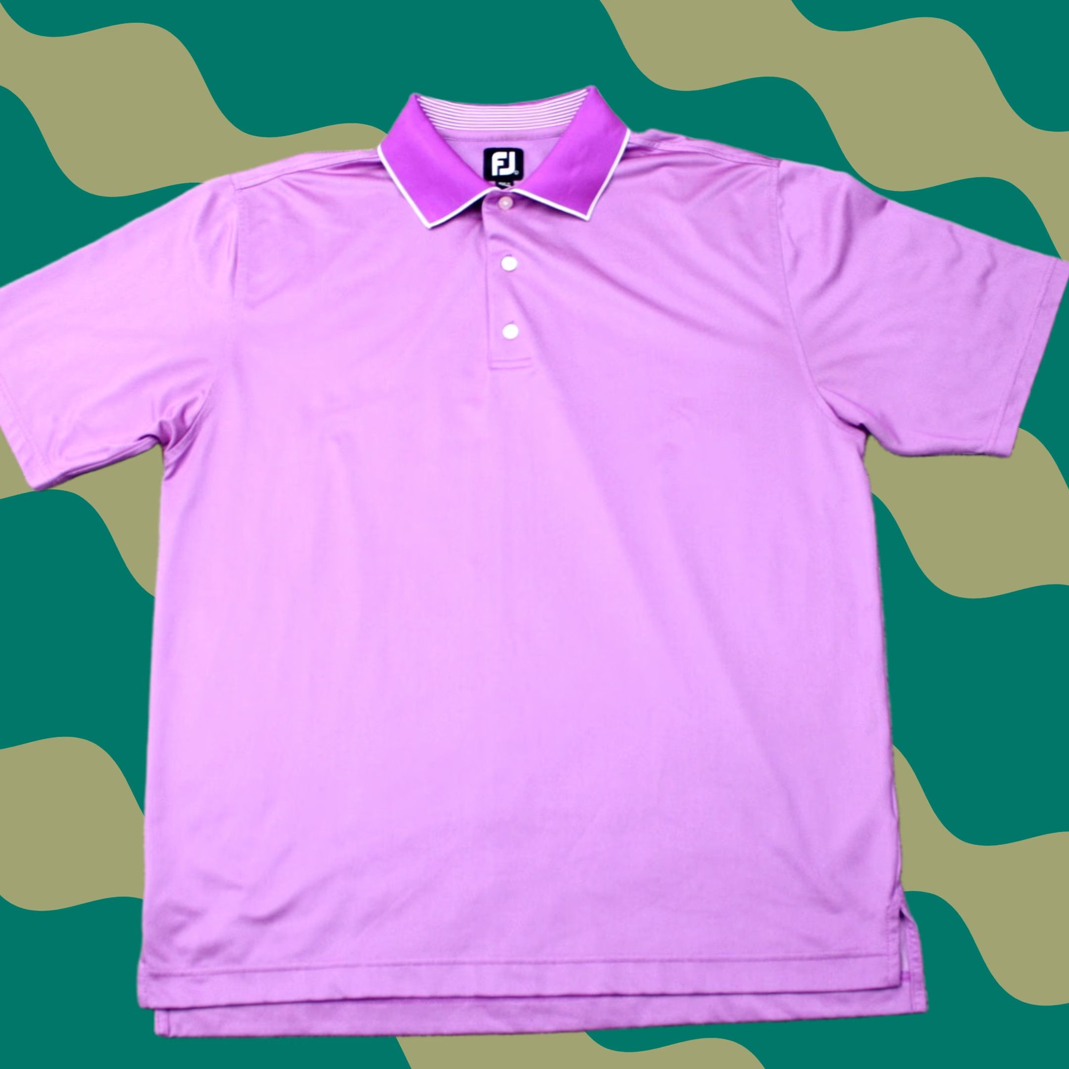 Footjoy FootJoy Polo Shirt Mens Large Purple Golf Short Sleeve Poly Stretch Pullover Size US L / EU 52-54 / 3 - 1 Thumbnail