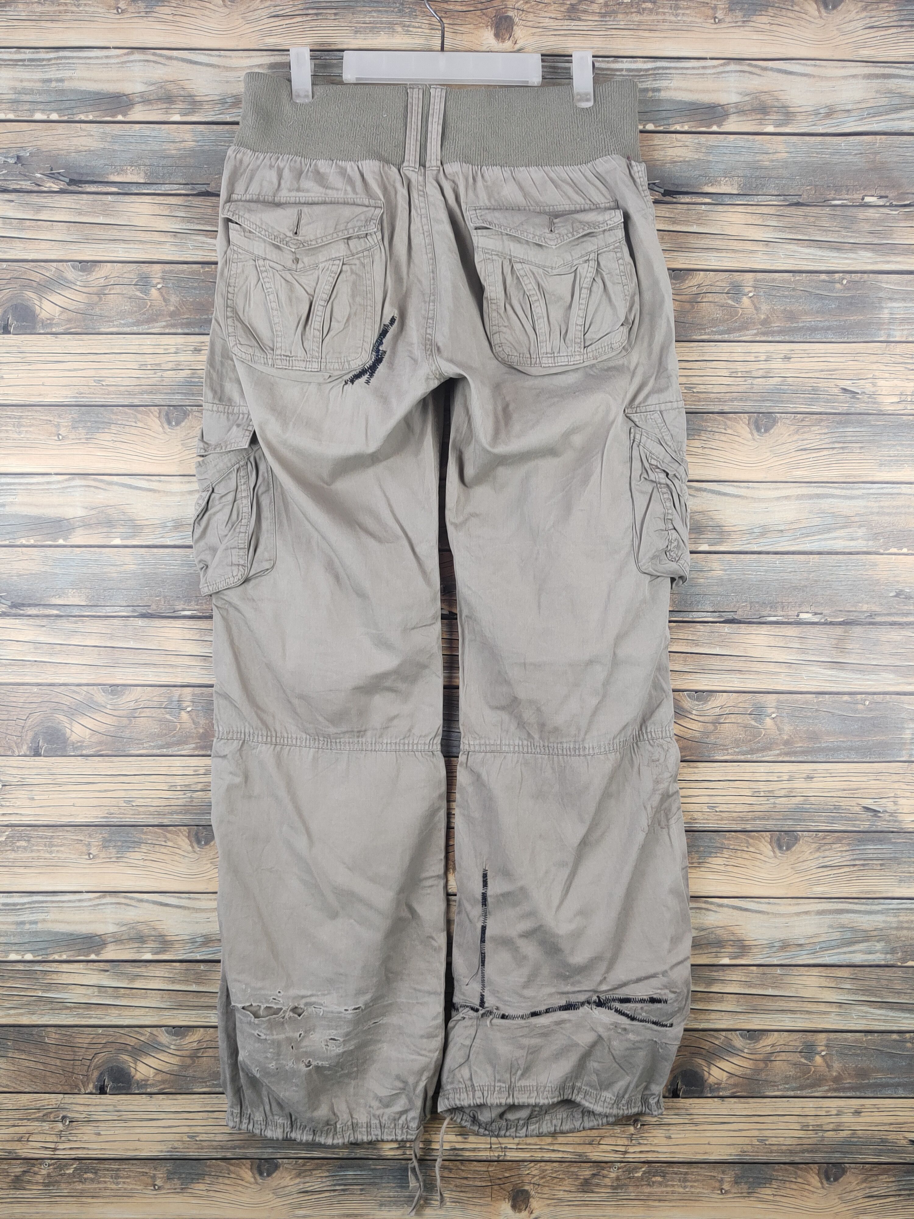Japanese Brand DL Japanese Brand Gray Multipocket Cargo Pants #46-043 Size US 30 / EU 46 - 7 Thumbnail