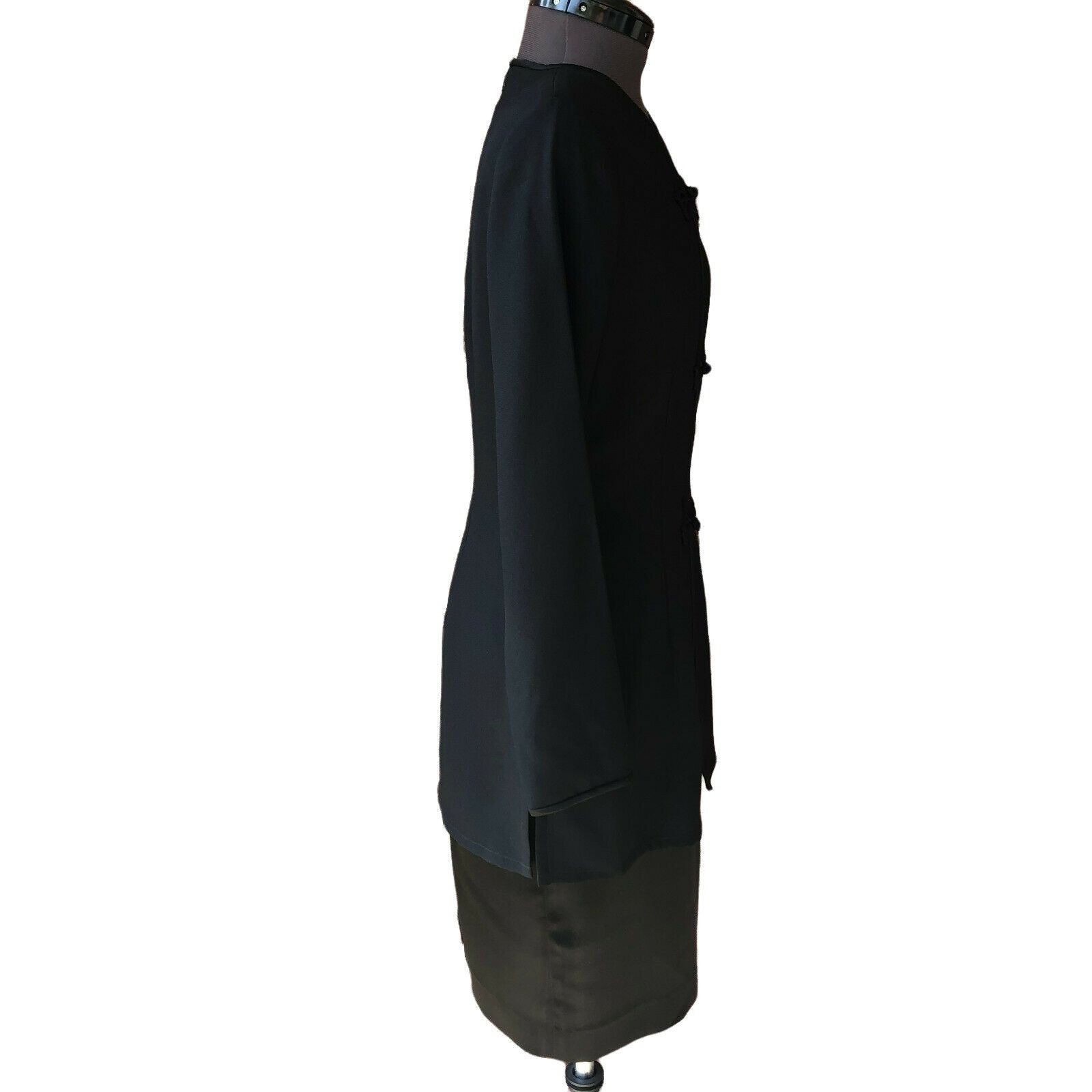 Adrianna Papell Adrianna Papell Women's Long-Sleeve Black Suit Dress Size 4 Size S / US 4 / IT 40 - 6 Thumbnail