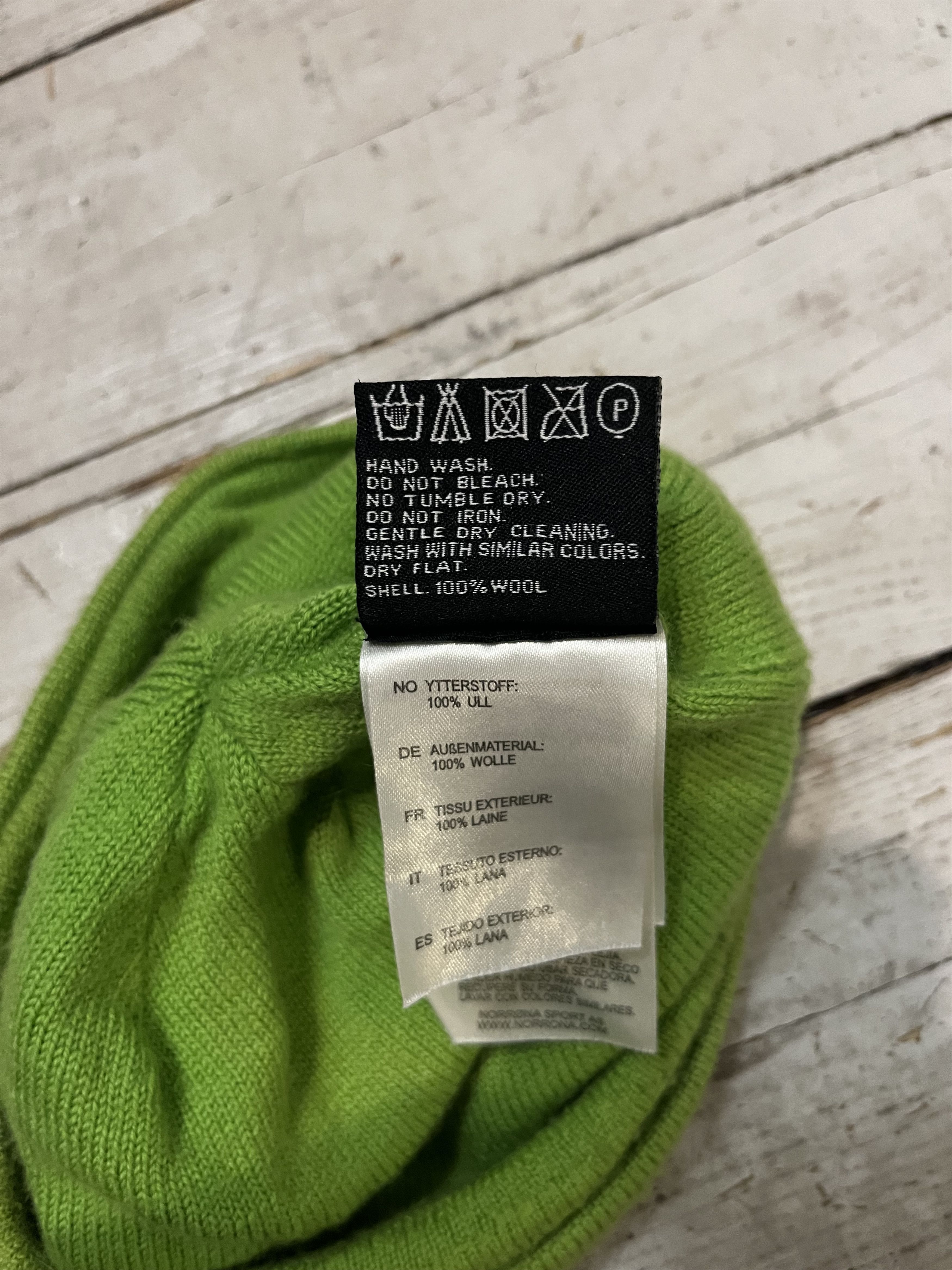 Norrona × Vintage Norrona Arc'Teryx Bird Head Toque Style Wool Green Beanie Size ONE SIZE - 7 Thumbnail