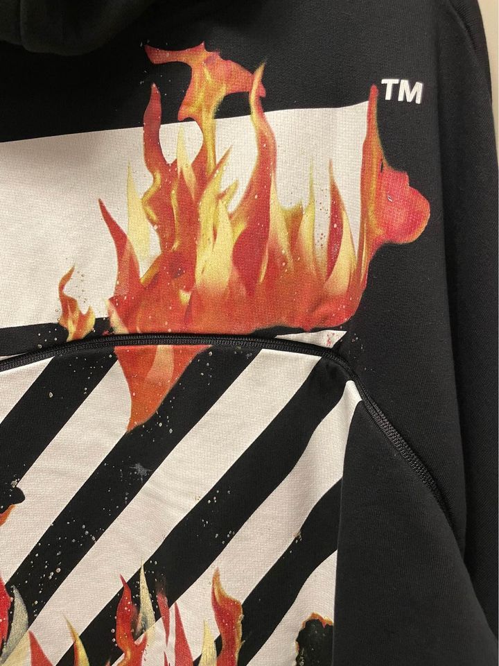 Off-White Off White Fire Hoodie Size US S / EU 44-46 / 1 - 5 Thumbnail