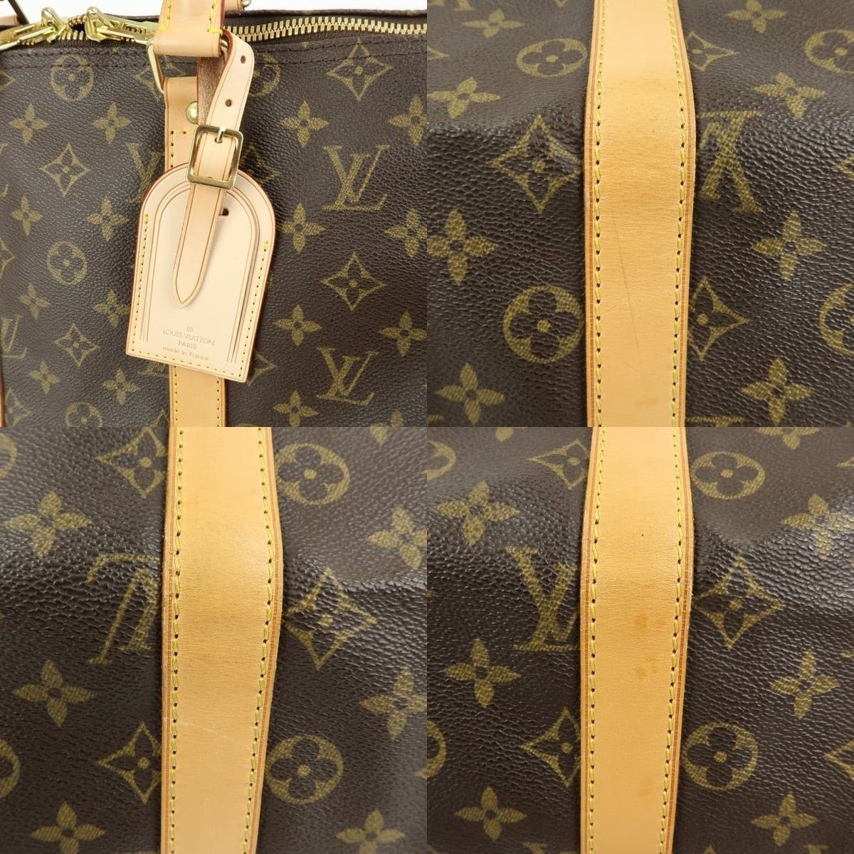 Louis Vuitton Louis Vuitton Monogram Keepall Bandouliere 45 Duffle Bag Size ONE SIZE - 6 Thumbnail